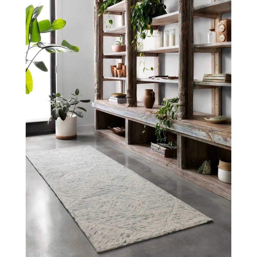 Alexander Home Aspen Sky Hand-tufted Wool Contemporary Rug
