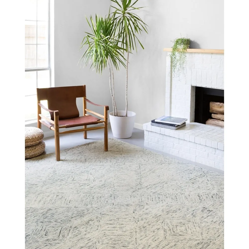 Alexander Home Aspen Sky Hand-tufted Wool Contemporary Rug
