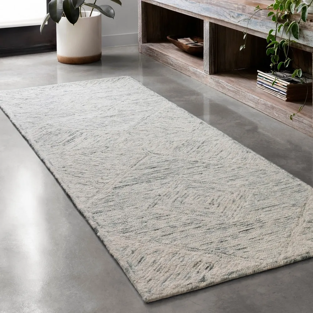 Alexander Home Aspen Sky Hand-tufted Wool Contemporary Rug