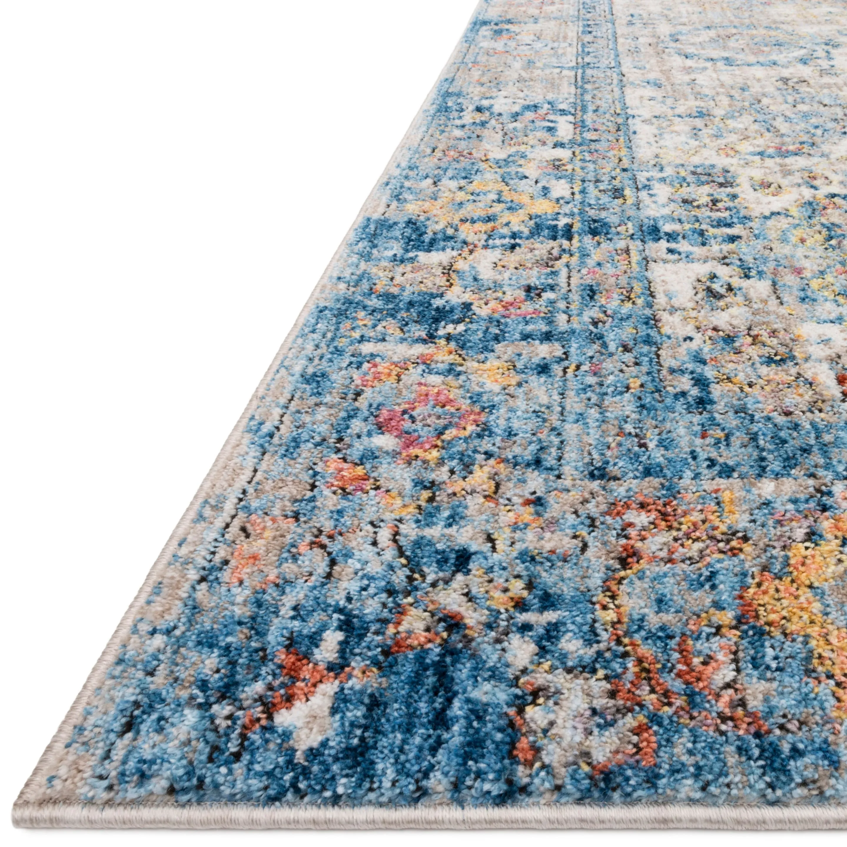 Alexander Home Athens Boho Abstract Ocean Distressed Area Rug
