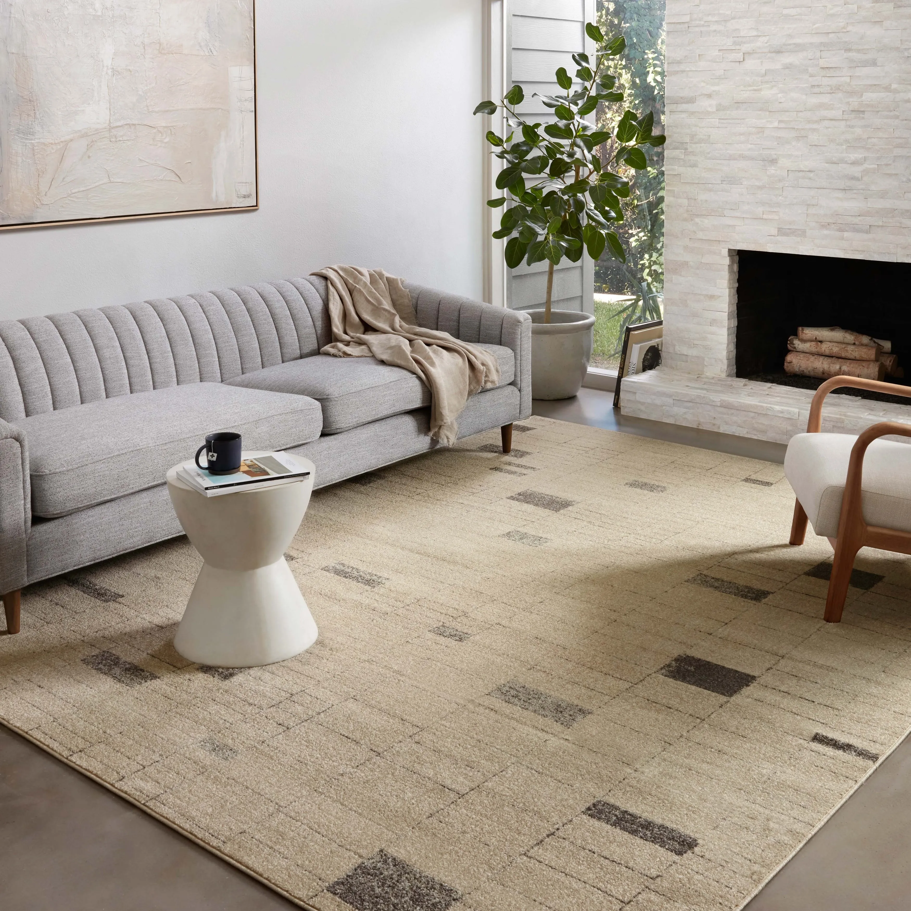 Alexander Home Bradford Mid Century Modern Area Rug