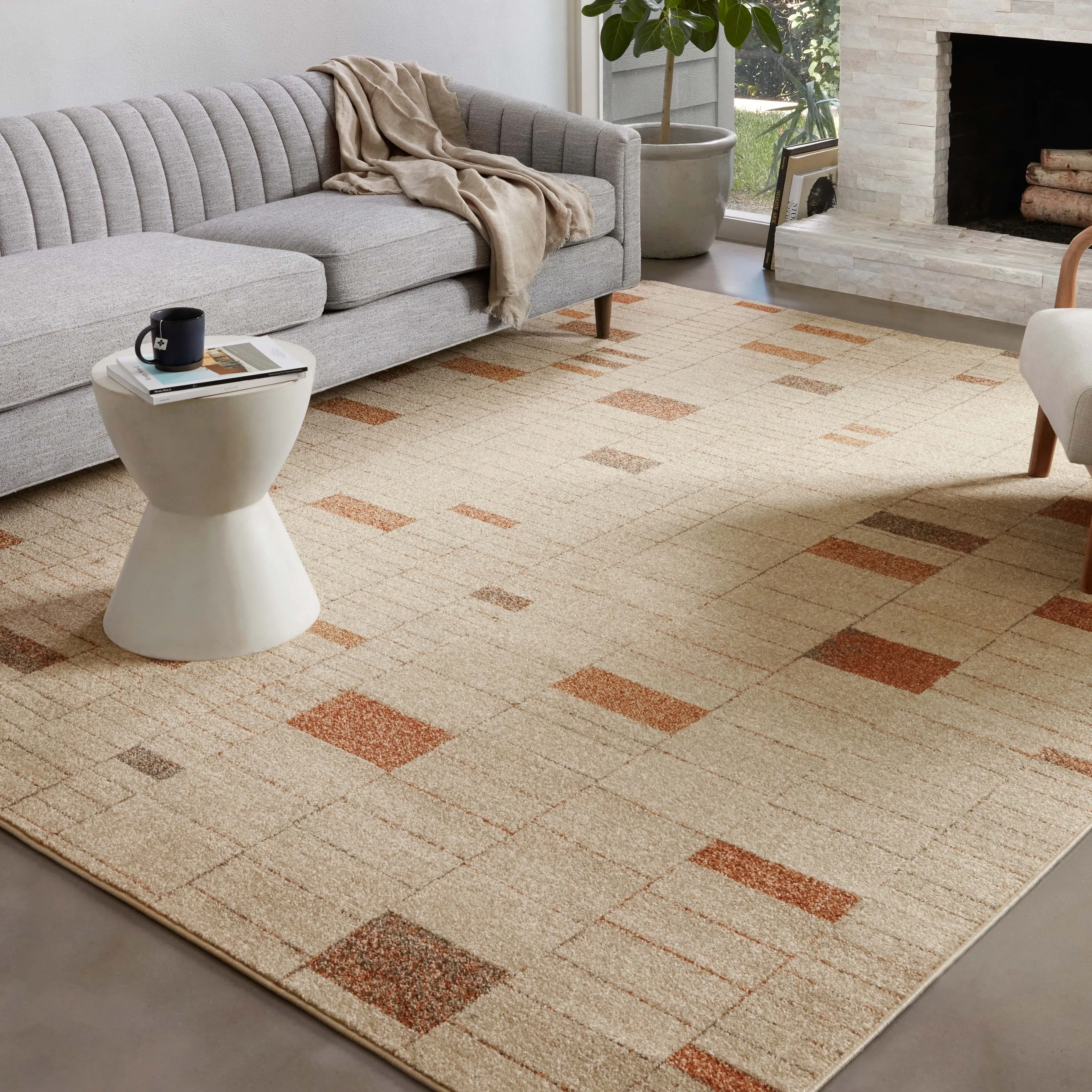 Alexander Home Bradford Mid Century Modern Area Rug