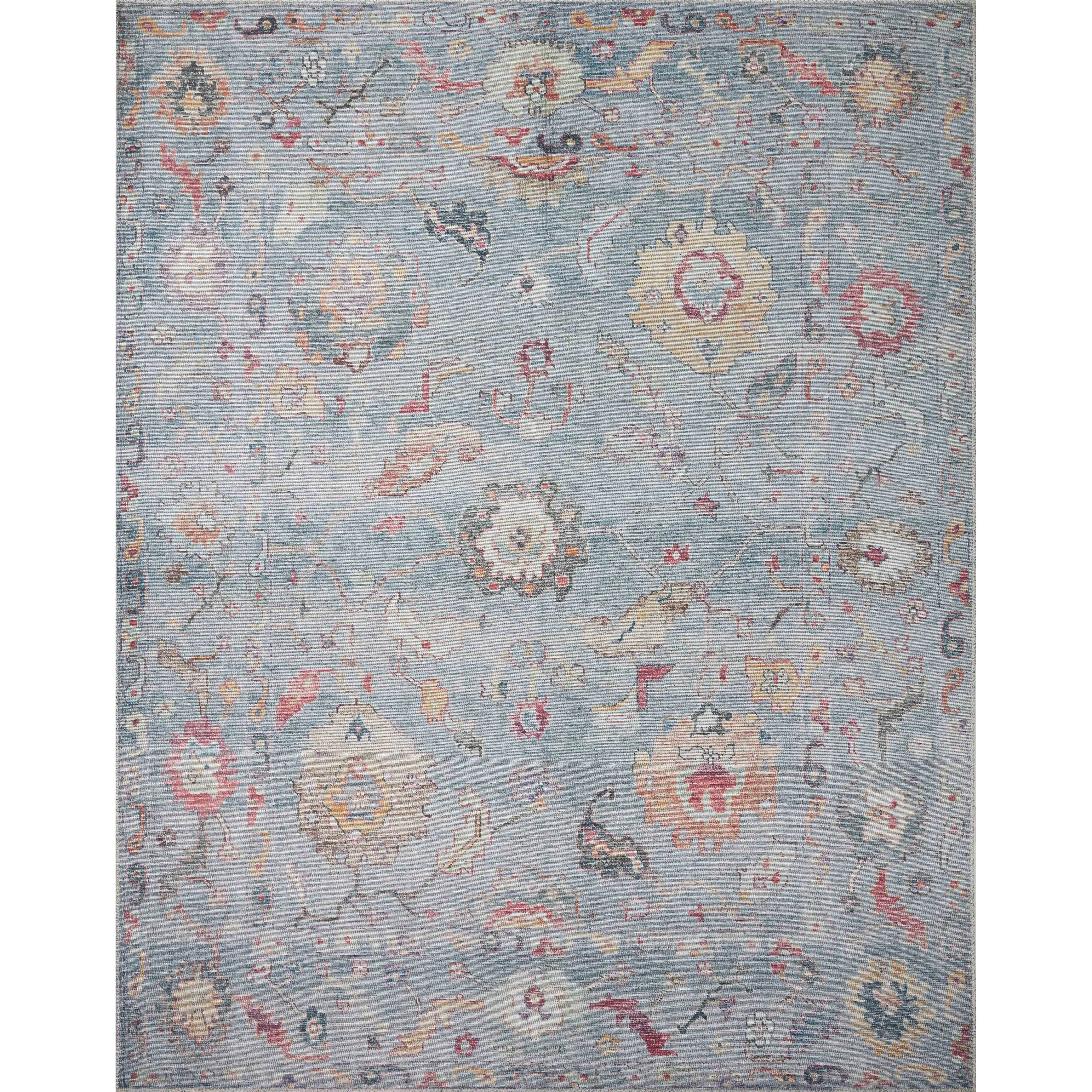 Alexander Home Ellie Shabby Chic Botanical Printed Area Rug