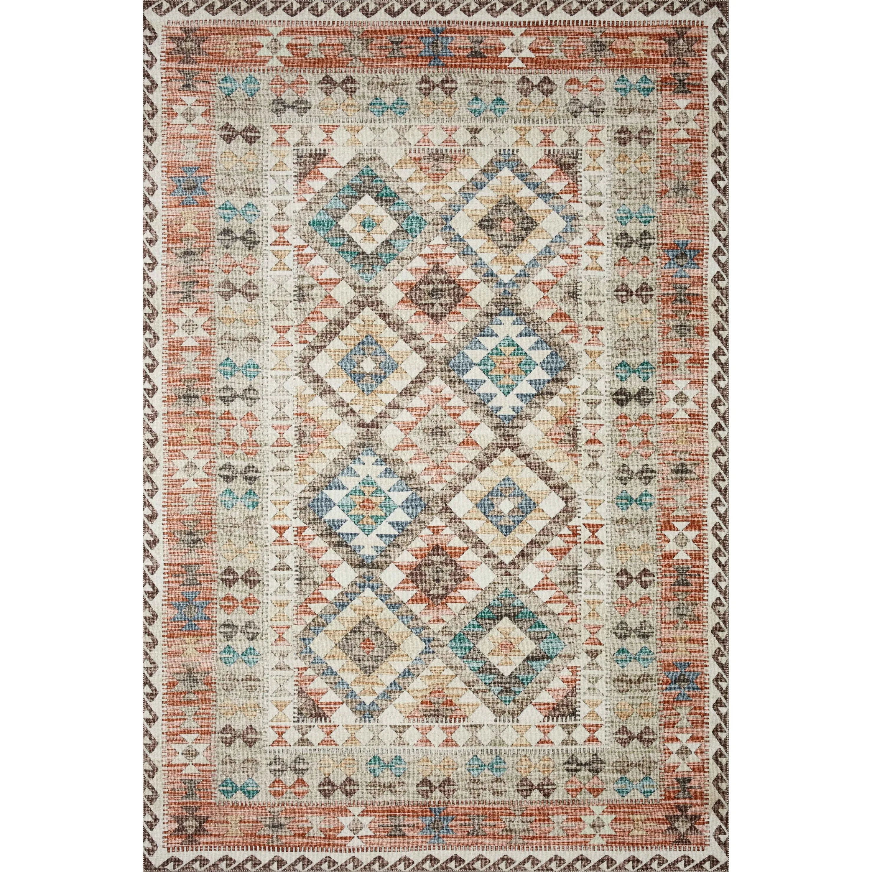 Alexander Home Escalante Southwestern Border Area Rug