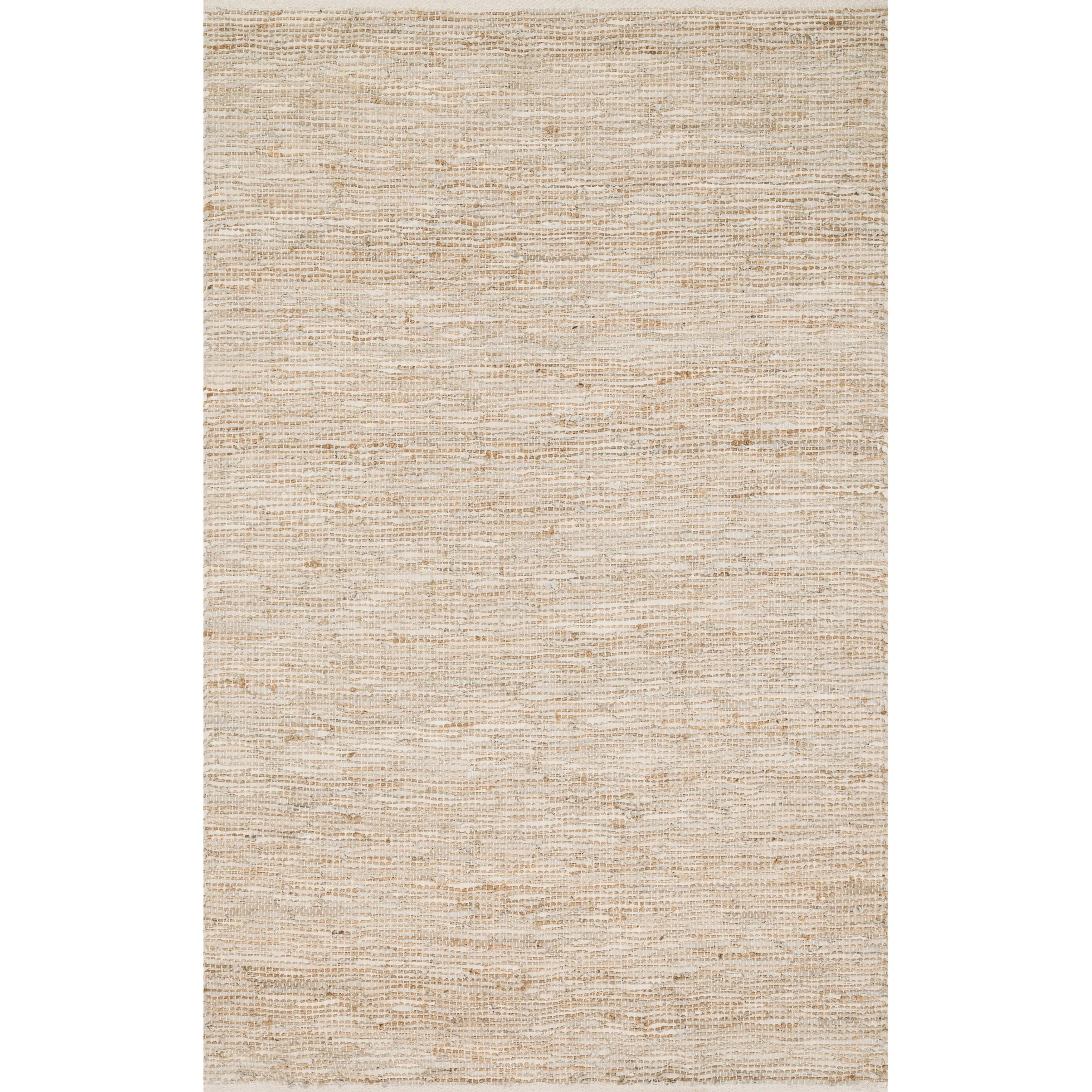 Alexander Home Farmhouse Jute and Leather Handwoven Area Rug