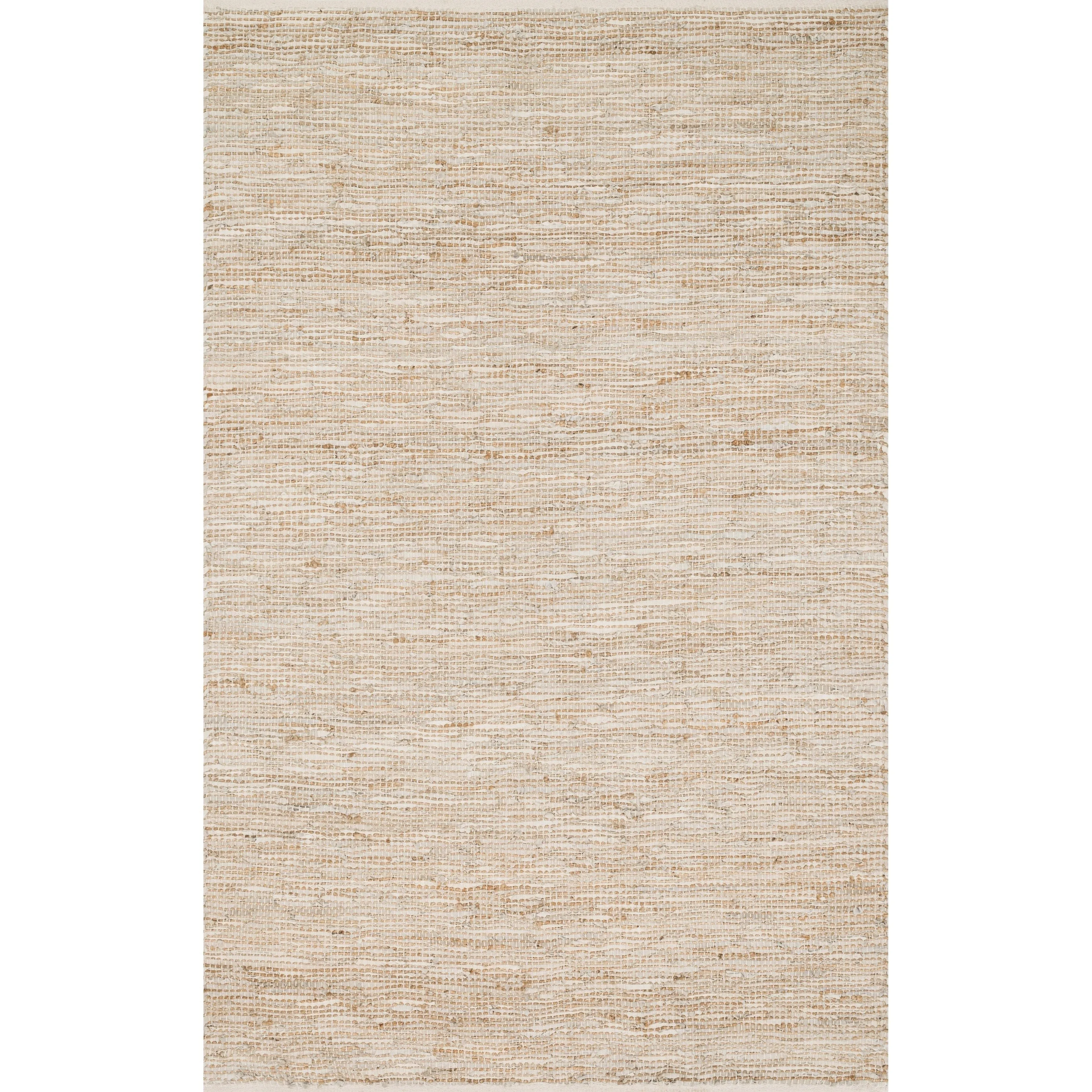 Alexander Home Farmhouse Jute and Leather Handwoven Area Rug