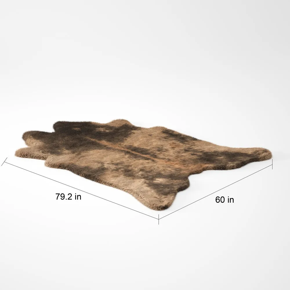 Alexander Home Faux Cowhide Area Rug