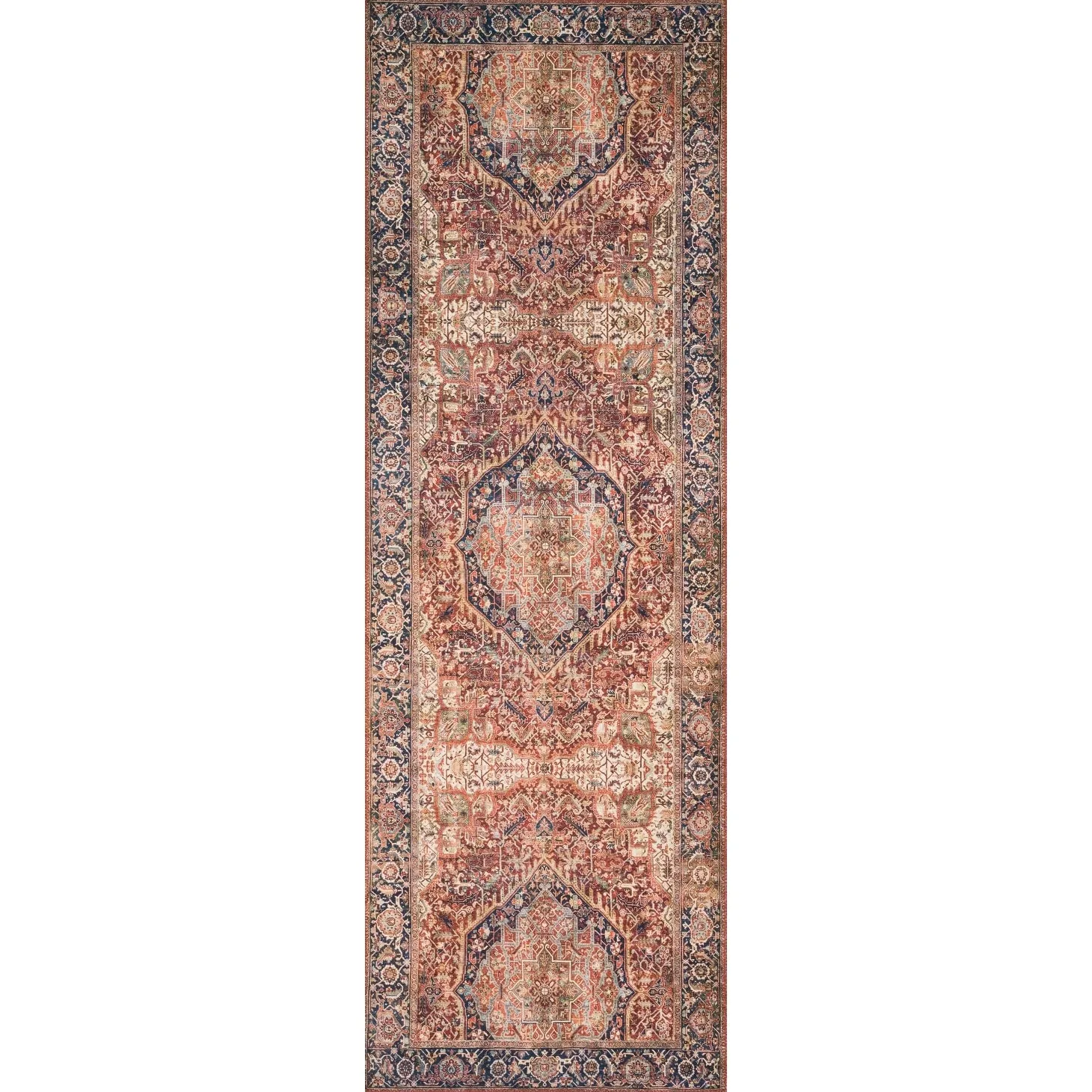 Alexander Home Isabelle Traditional Vintage Border Printed Area Rug