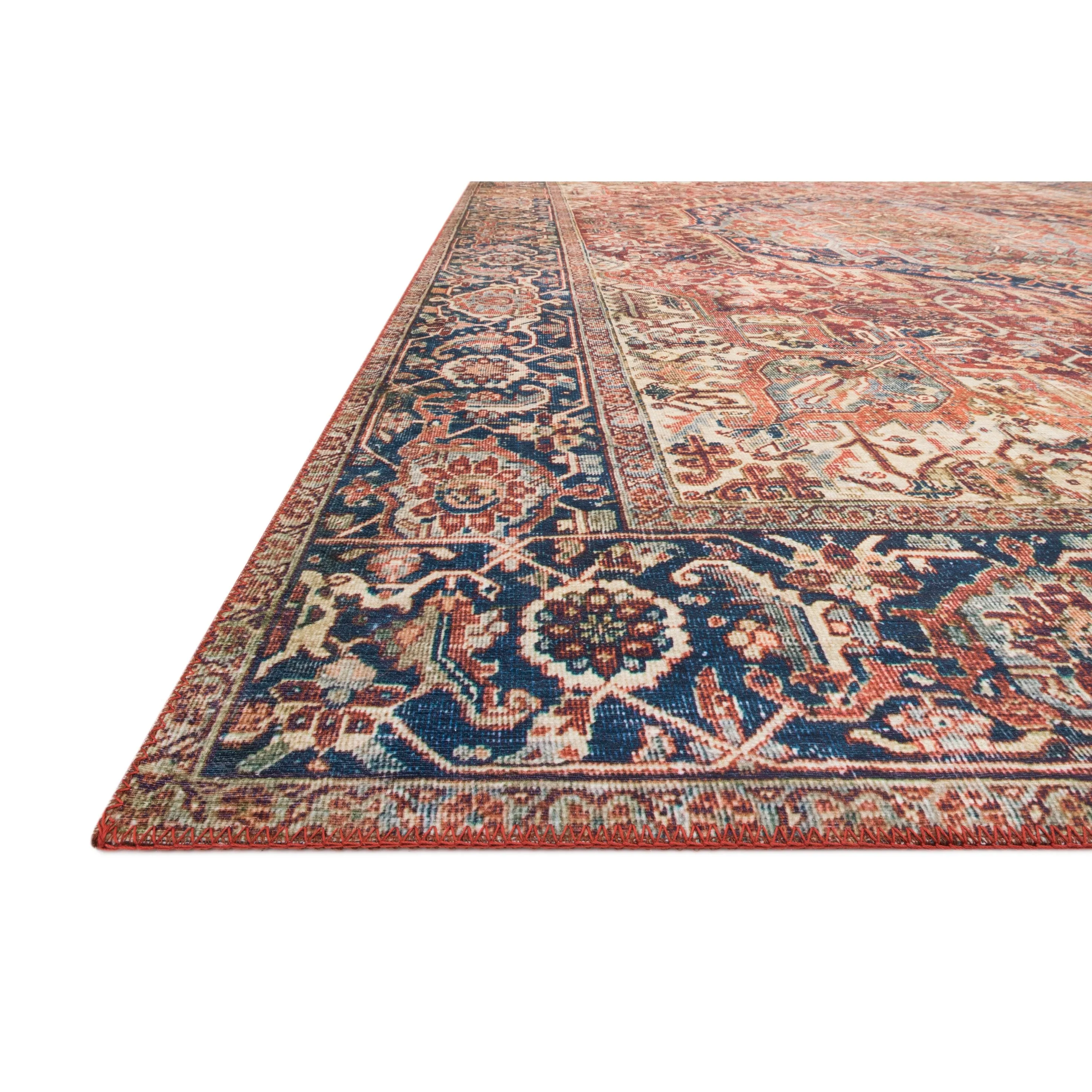 Alexander Home Isabelle Traditional Vintage Border Printed Area Rug