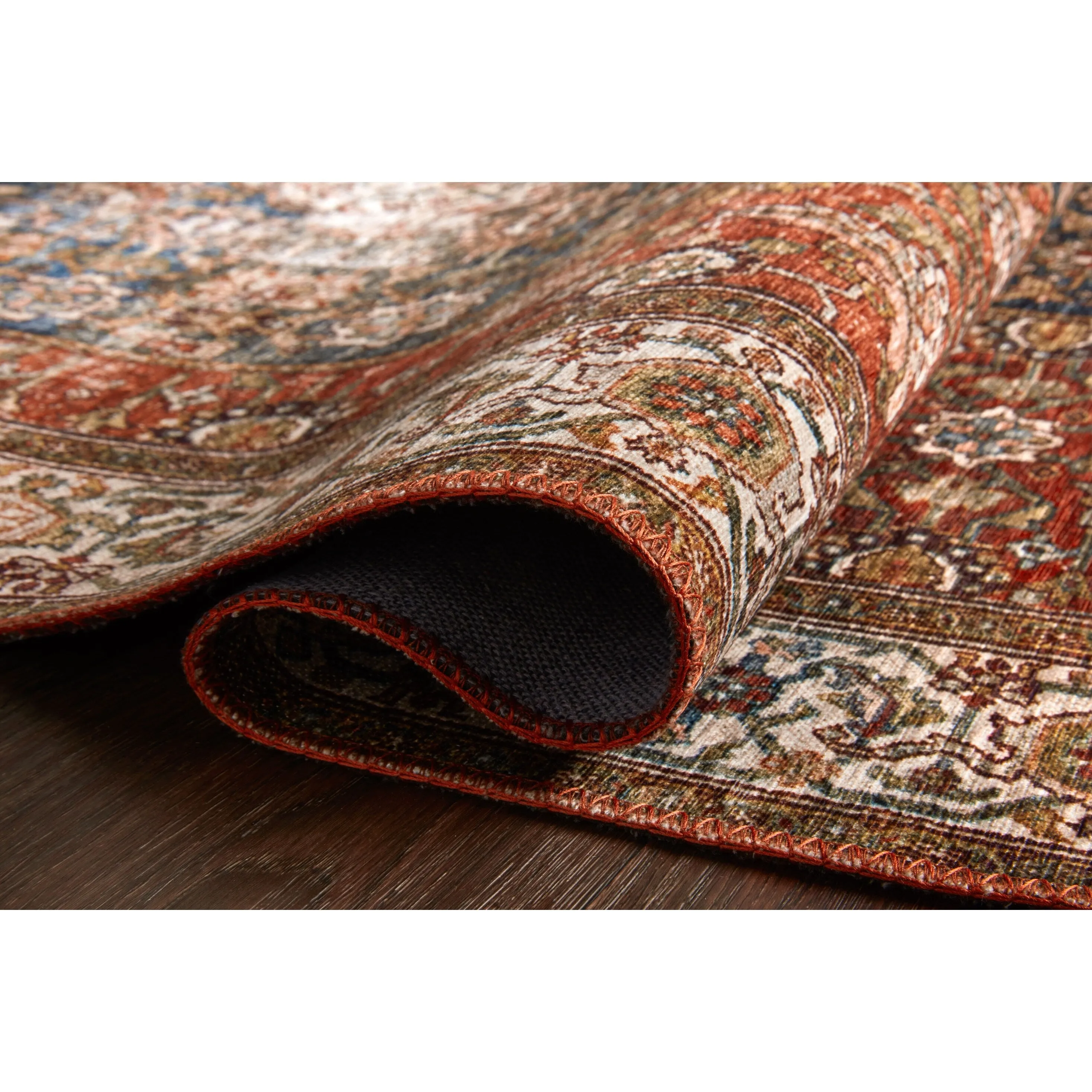 Alexander Home Isabelle Traditional Vintage Border Printed Area Rug