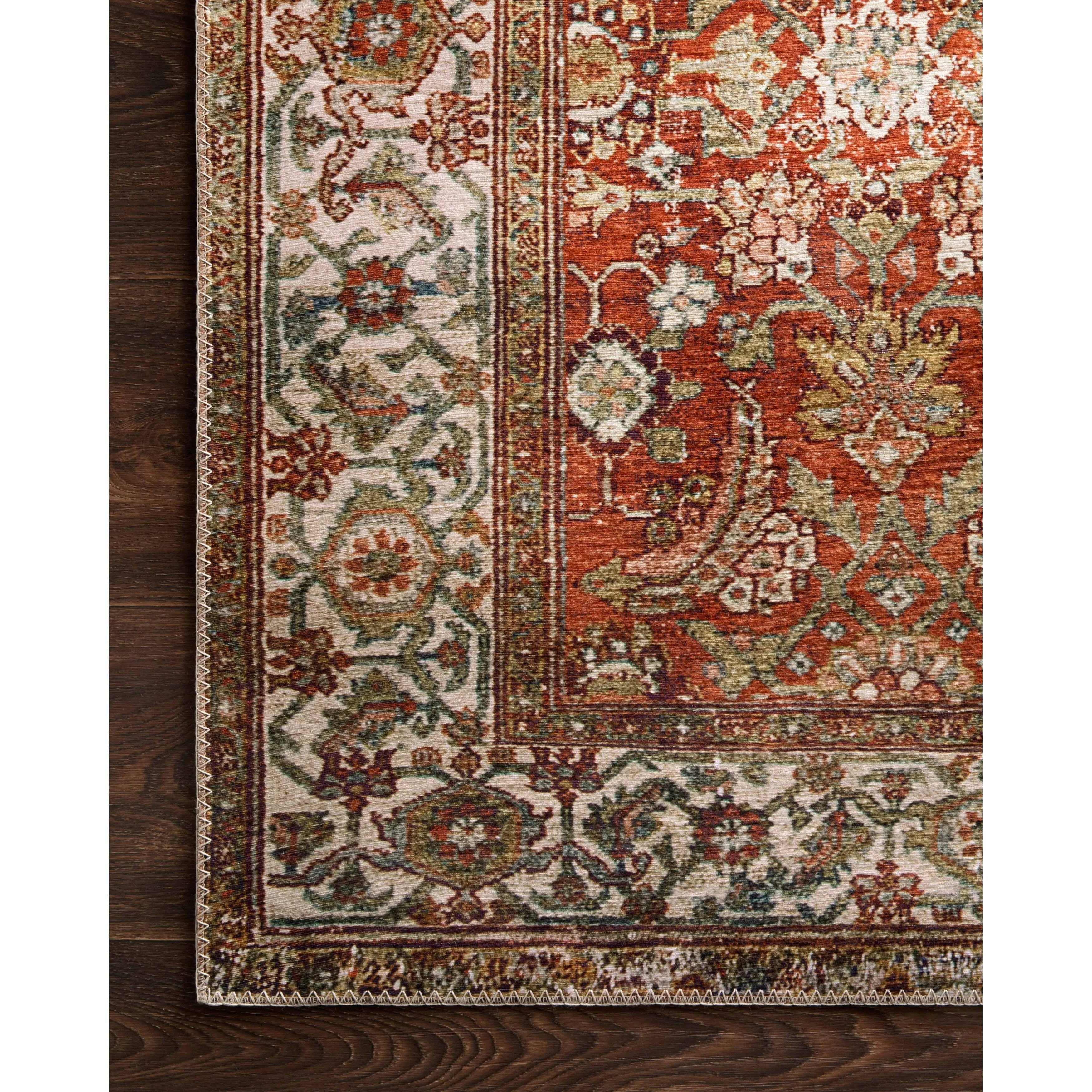 Alexander Home Isabelle Traditional Vintage Border Printed Area Rug