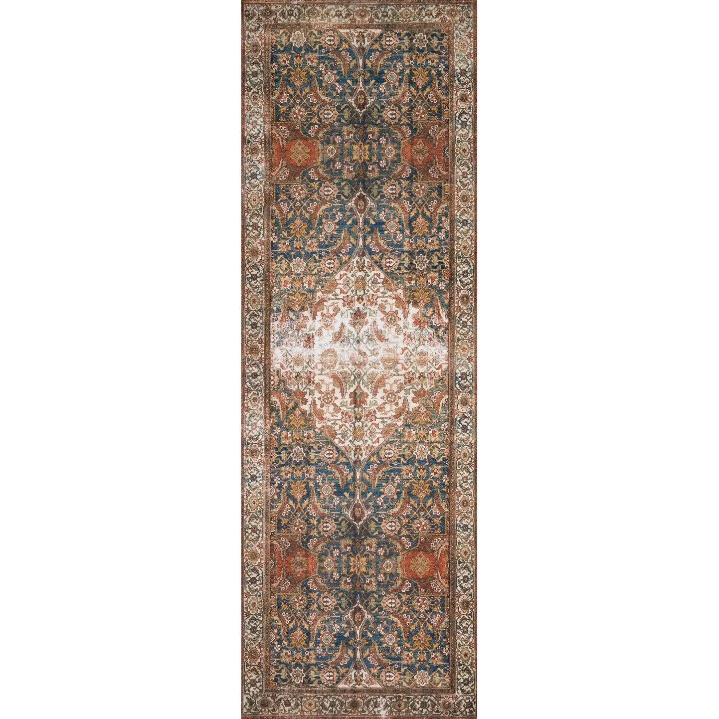 Alexander Home Isabelle Traditional Vintage Border Printed Area Rug