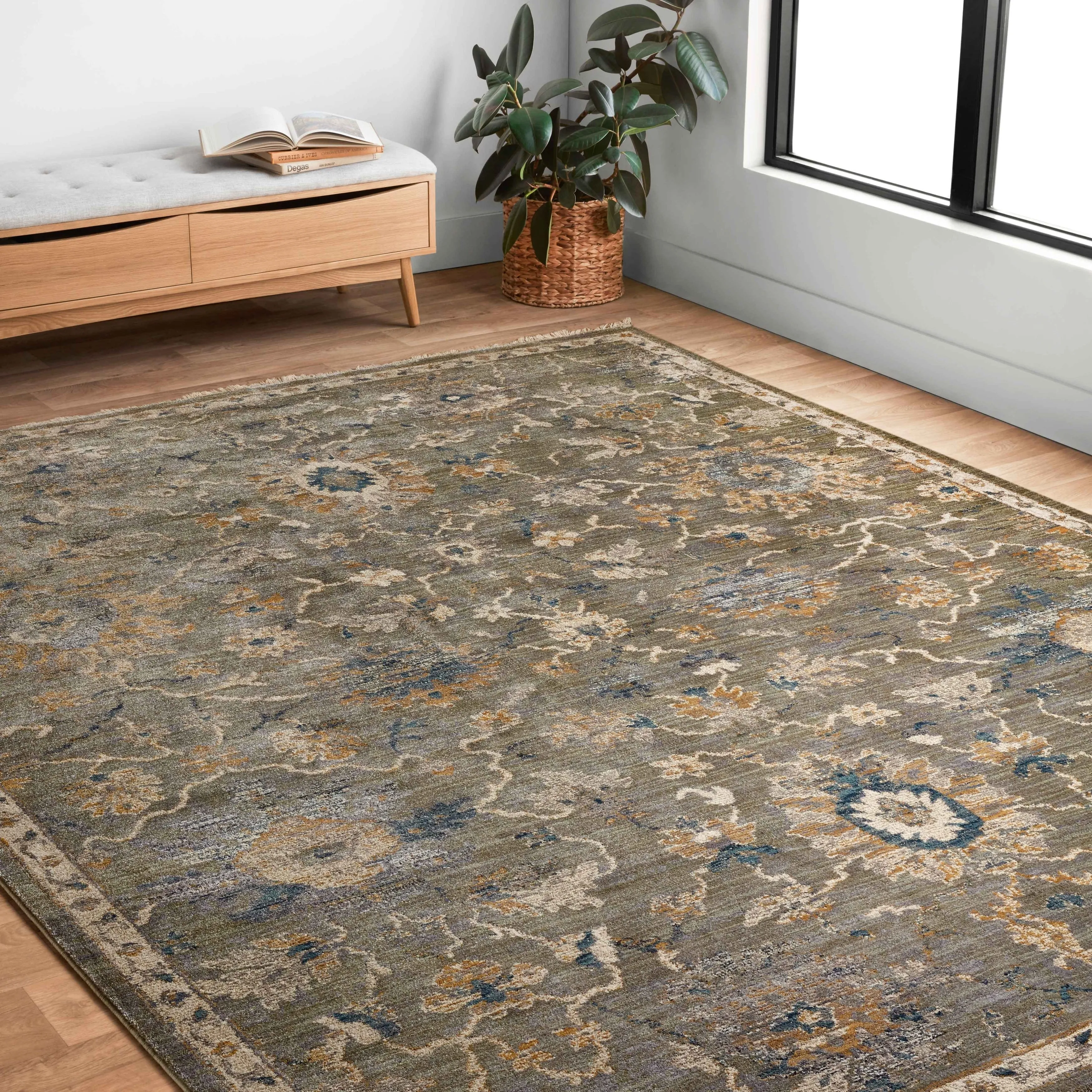 Alexander Home Jewel Botanical Boho Area Rug