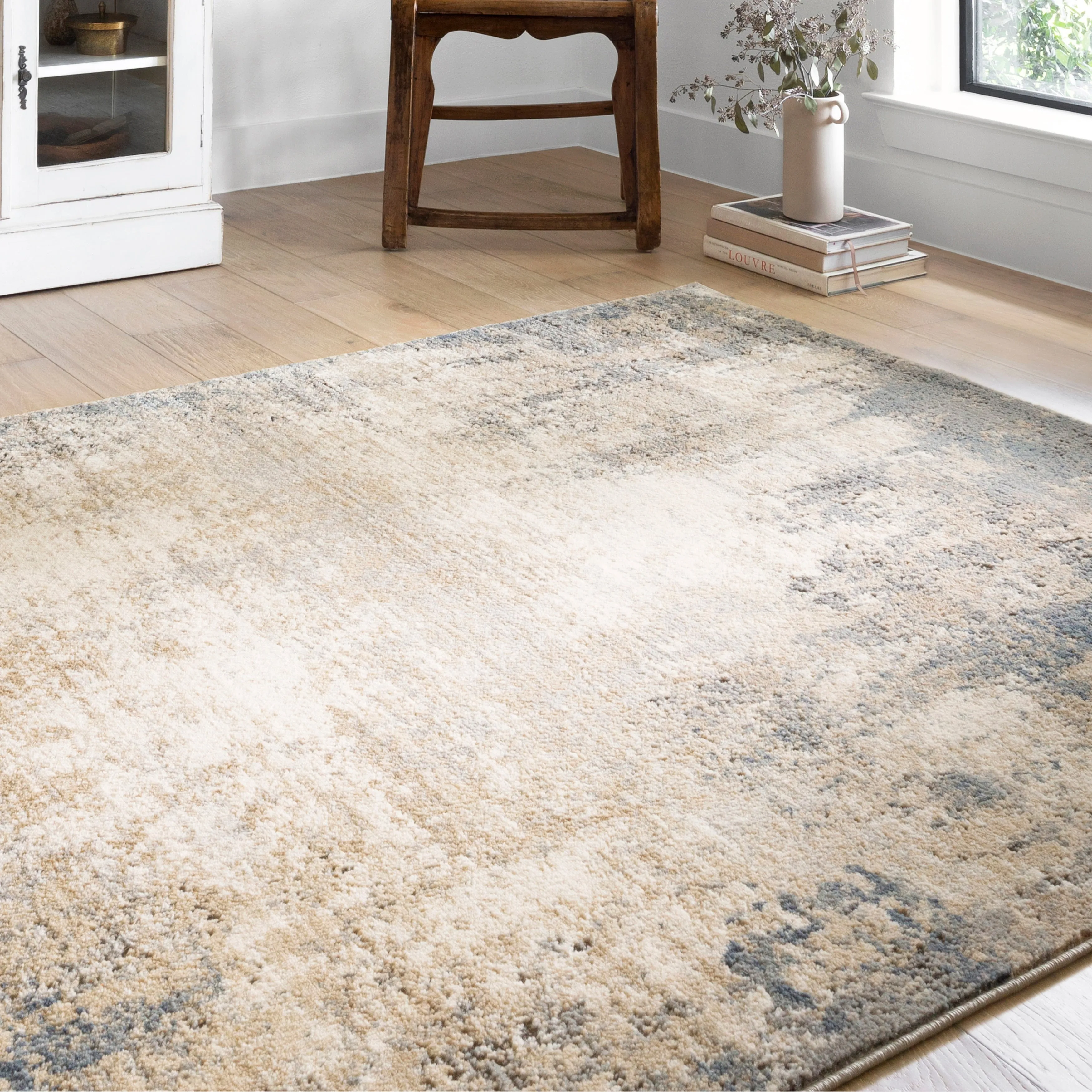 Alexander Home Josefina Distressed Abstract Contemporary Rug