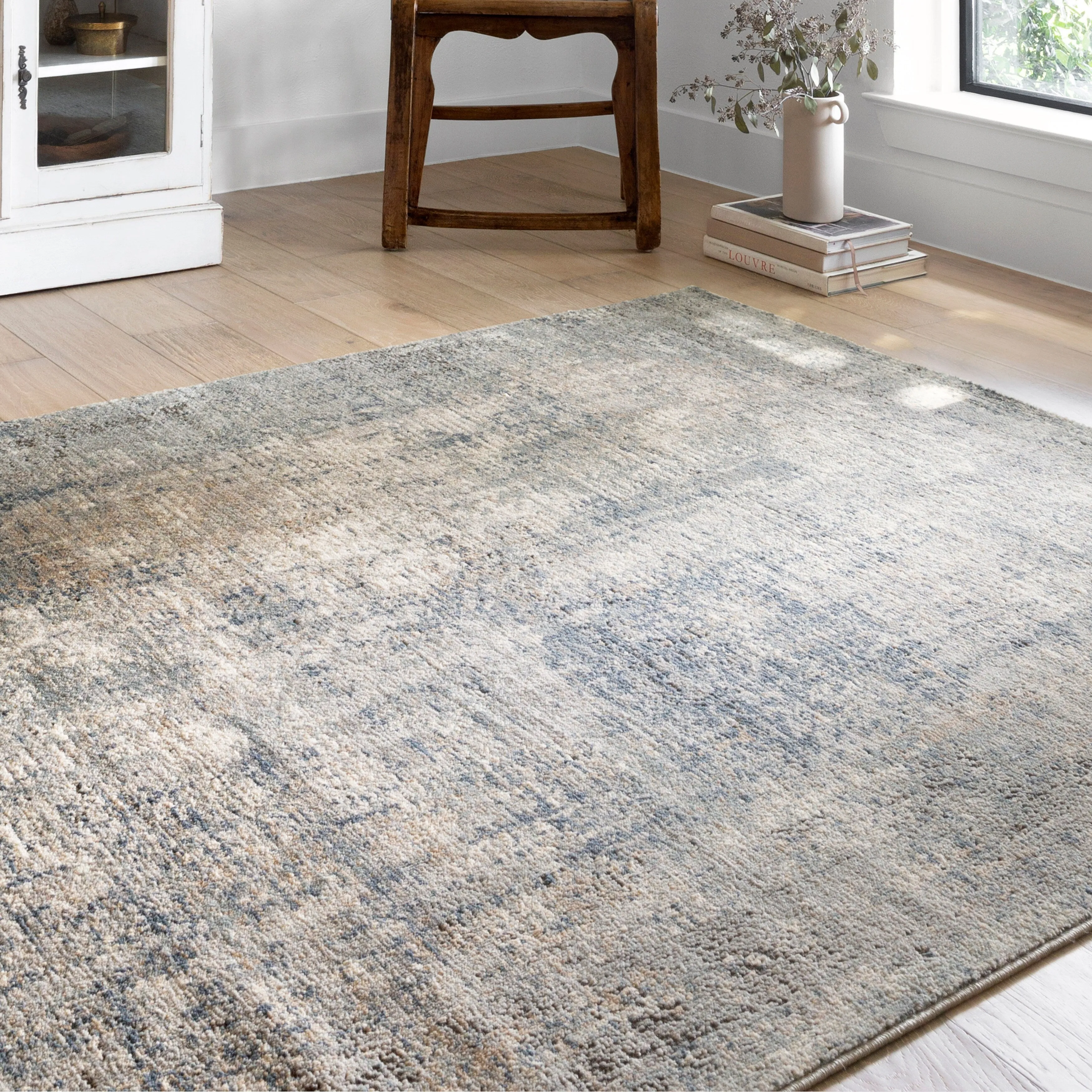 Alexander Home Josefina Distressed Abstract Contemporary Rug