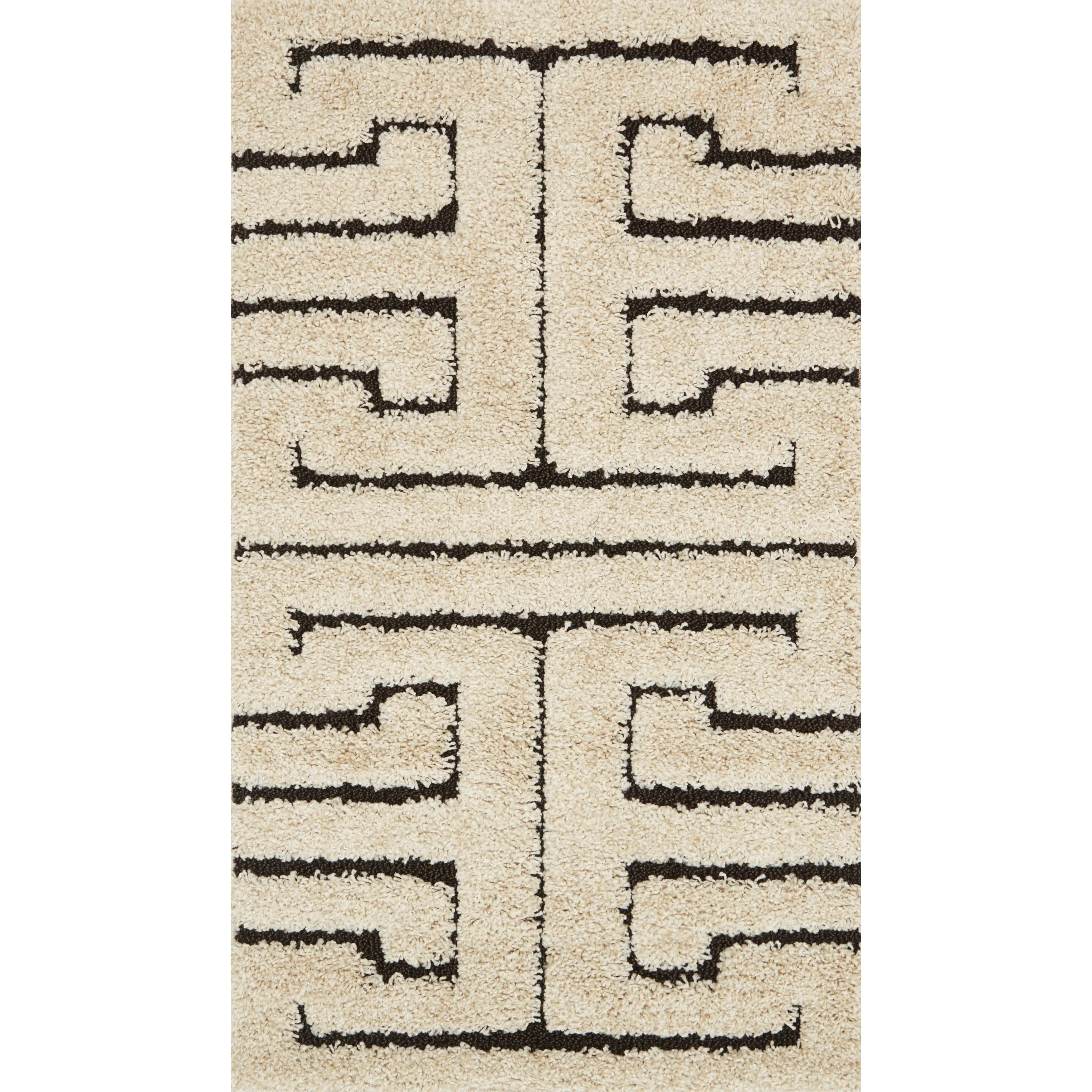 Alexander Home Julian Modern Greek-Key Shag Area Rug