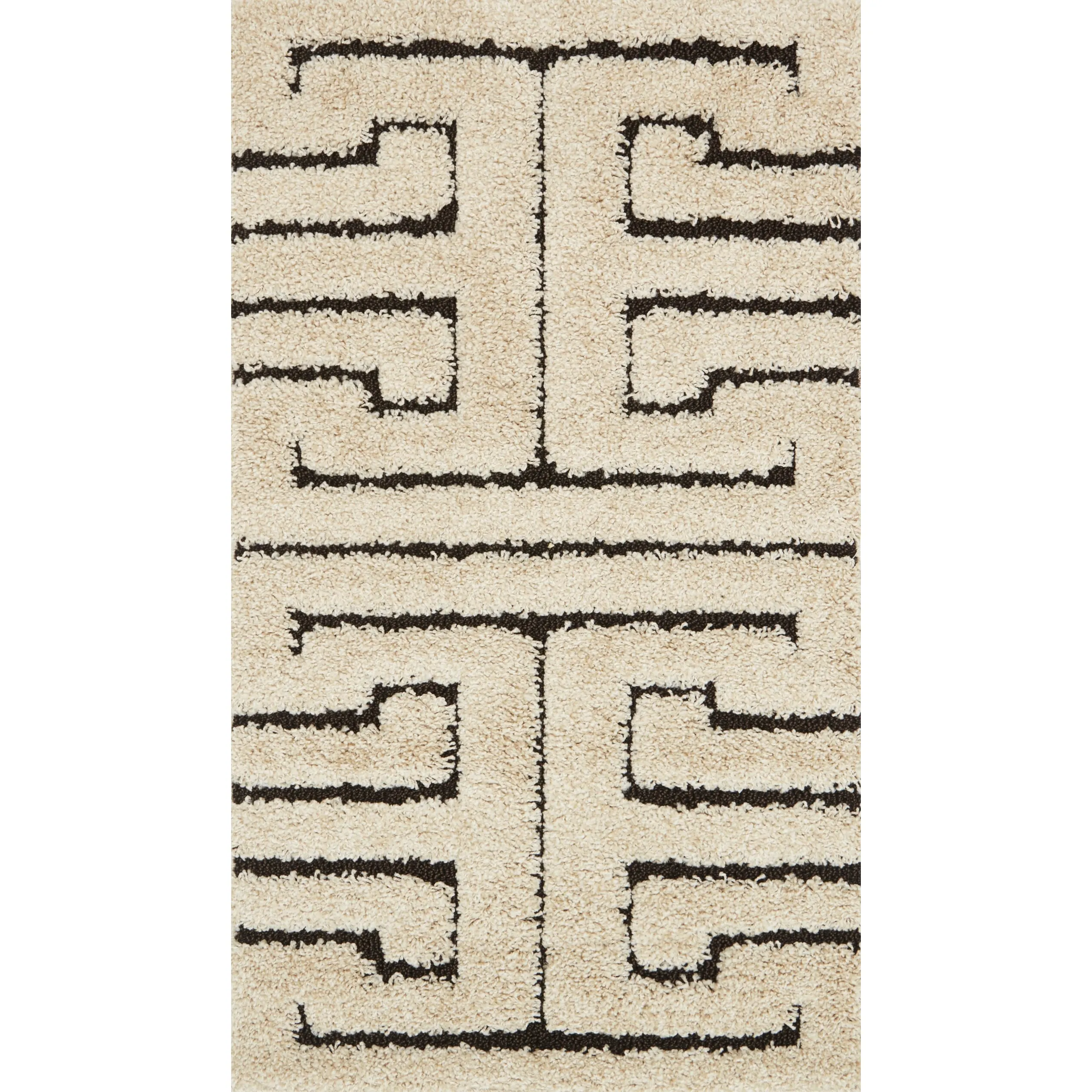 Alexander Home Julian Modern Greek-Key Shag Area Rug