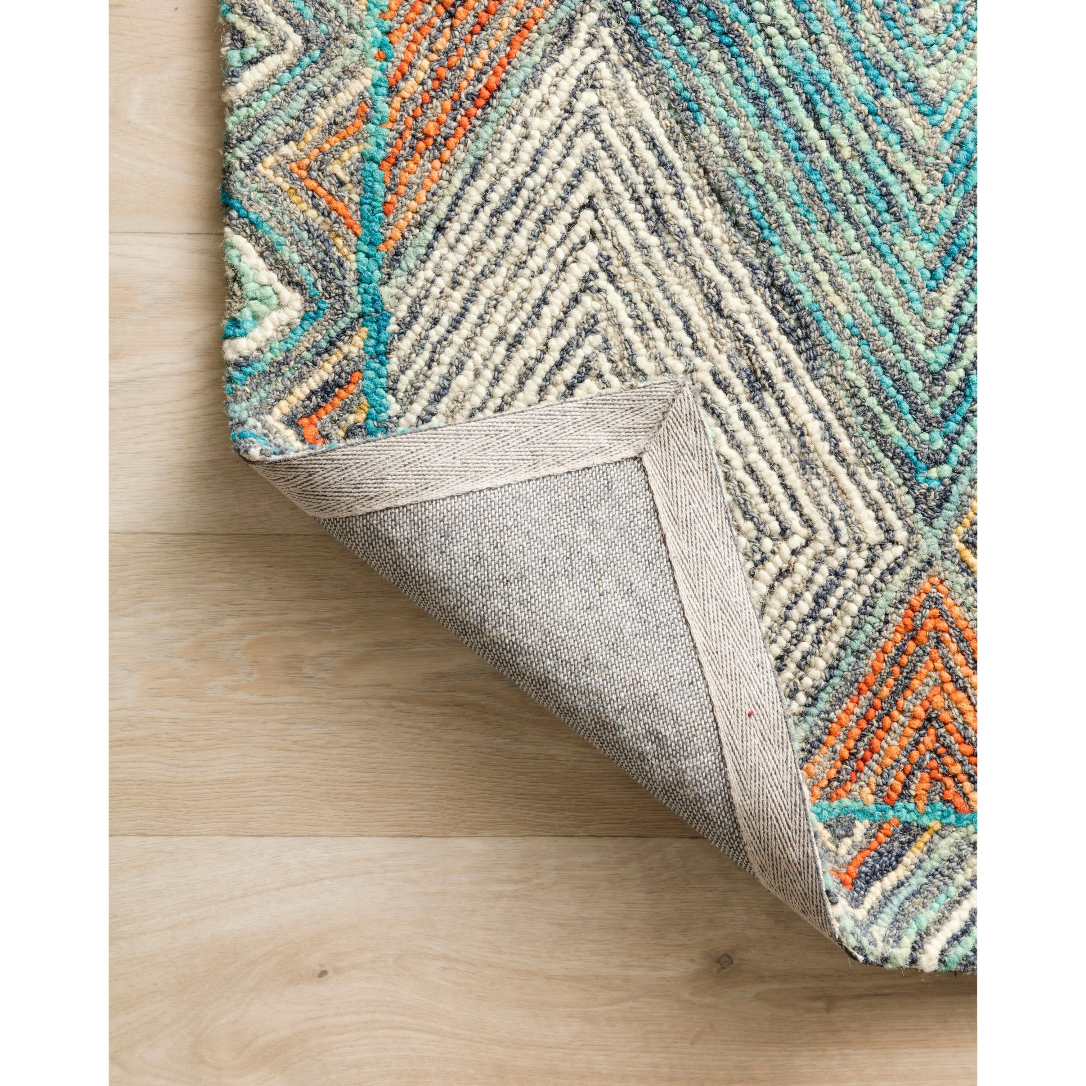 Alexander Home Kaleidoscope Diamond Hand-Hooked Wool Rug
