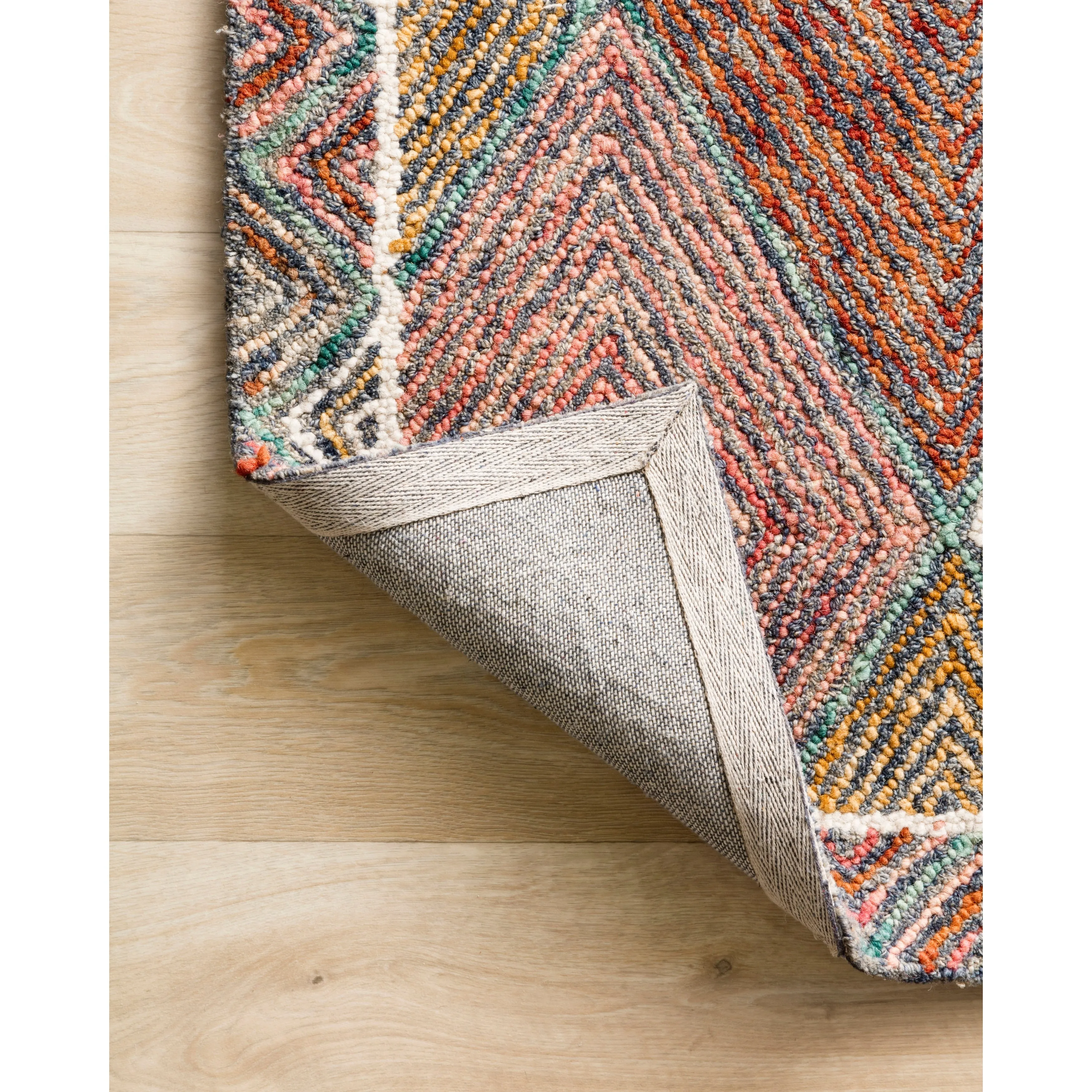 Alexander Home Kaleidoscope Diamond Hand-Hooked Wool Rug