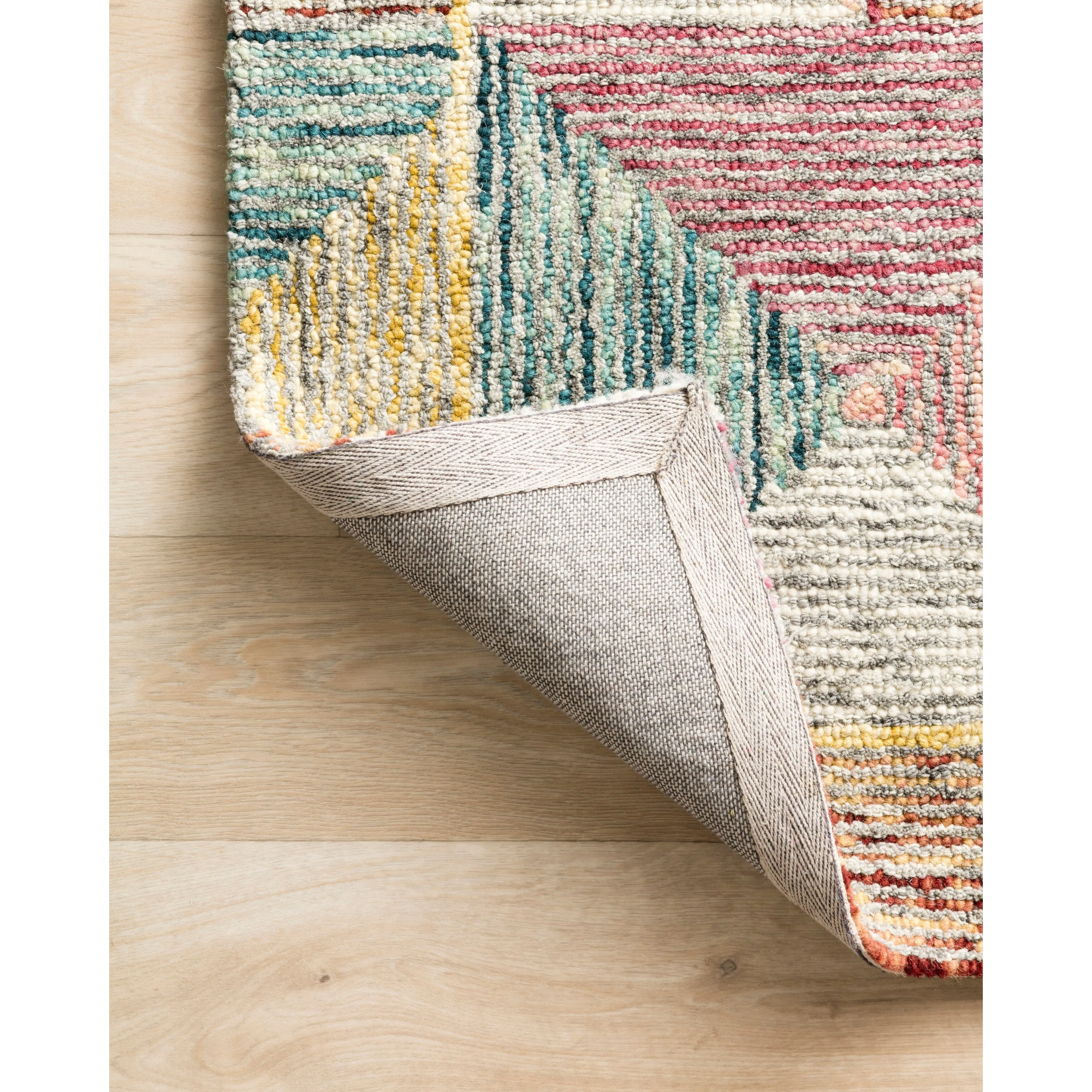 Alexander Home Kaleidoscope Geometric Hand-Hooked Wool Rug