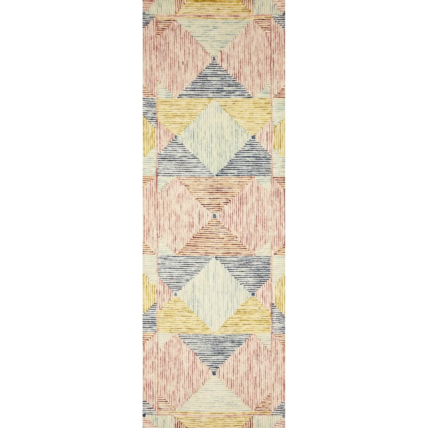 Alexander Home Kaleidoscope Geometric Hand-Hooked Wool Rug