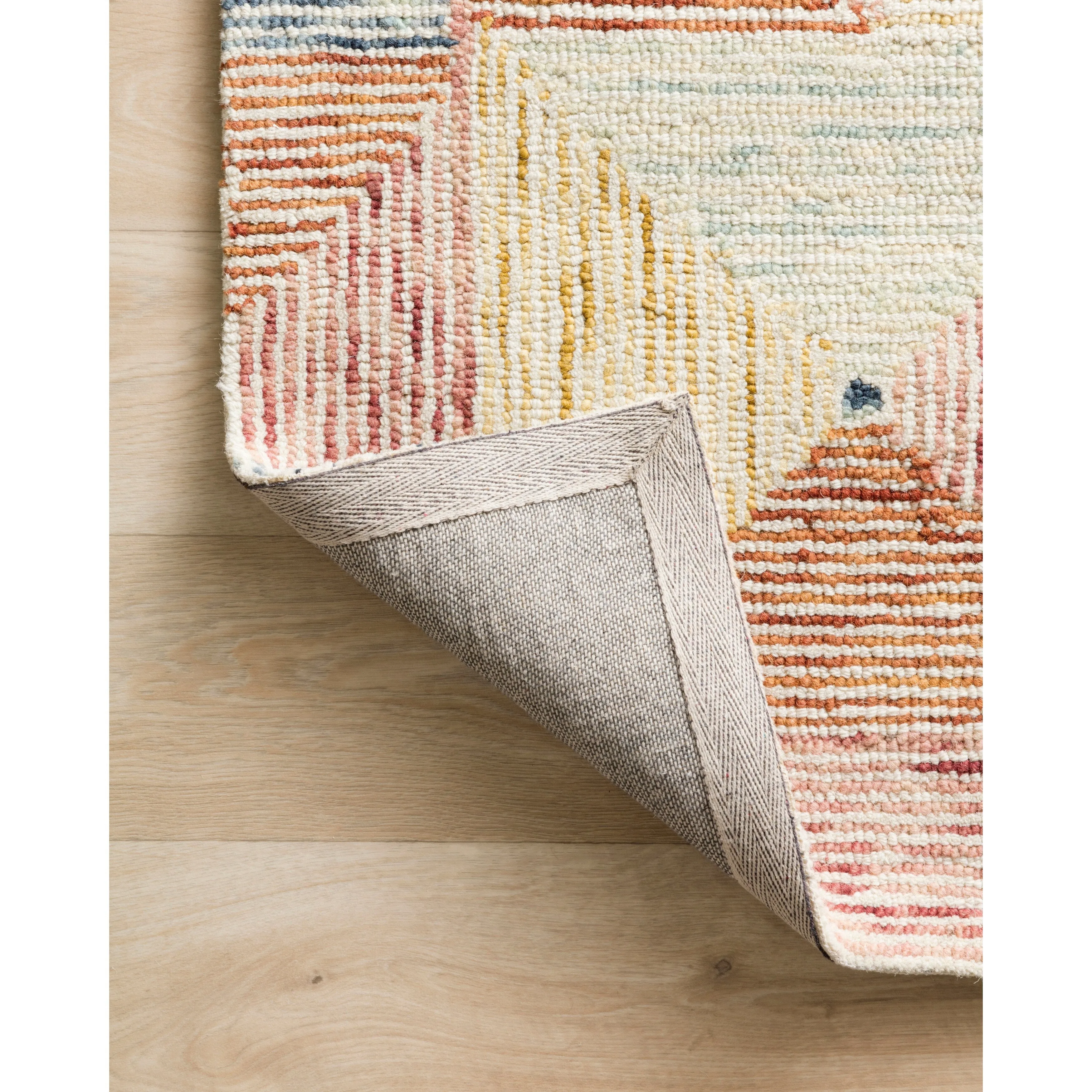 Alexander Home Kaleidoscope Geometric Hand-Hooked Wool Rug