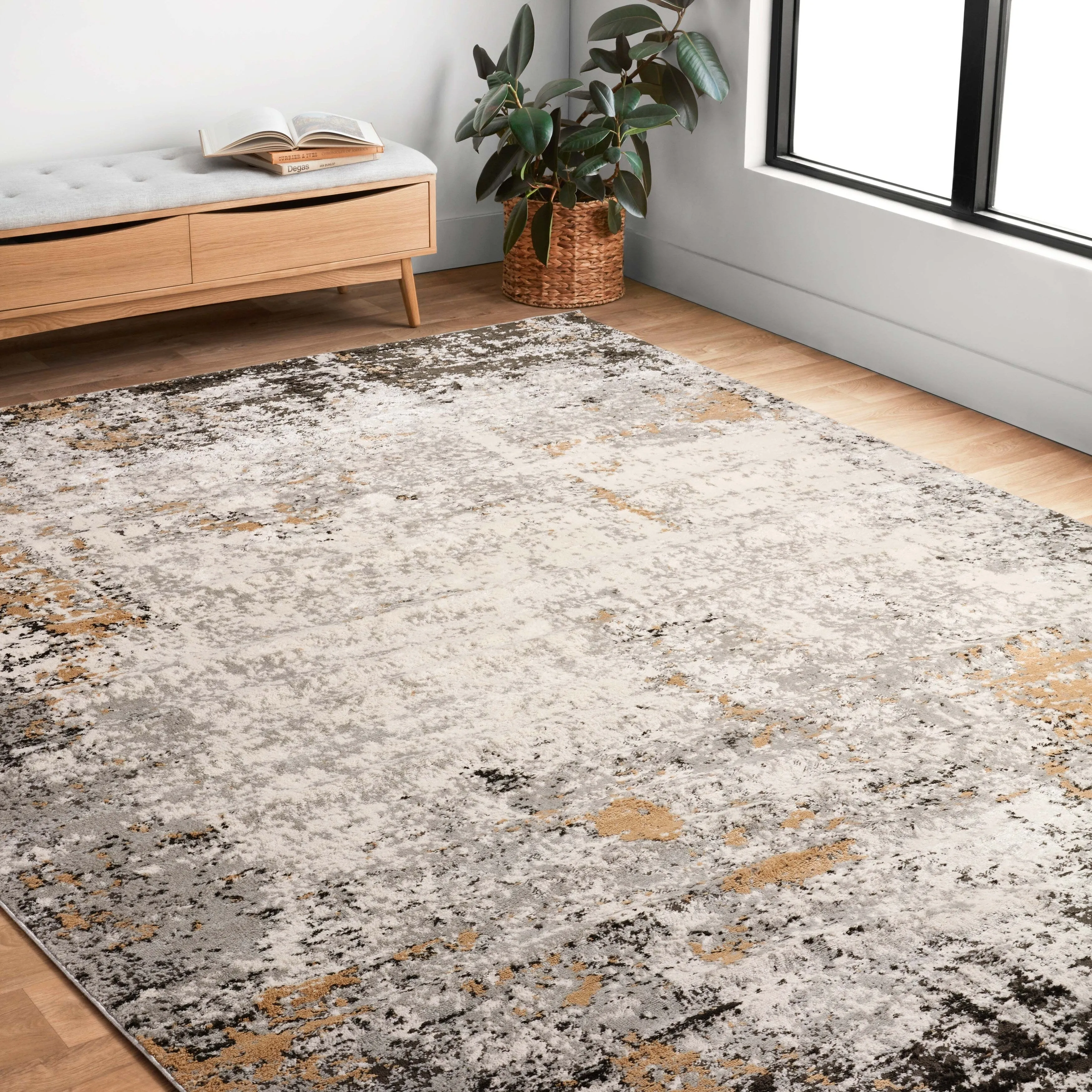 Alexander Home Keara Abstract Contemporary Rug