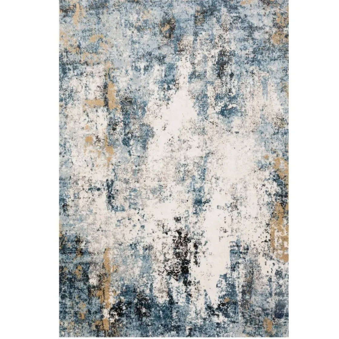 Alexander Home Keara Abstract Water Color Distressed Contemporary Rug