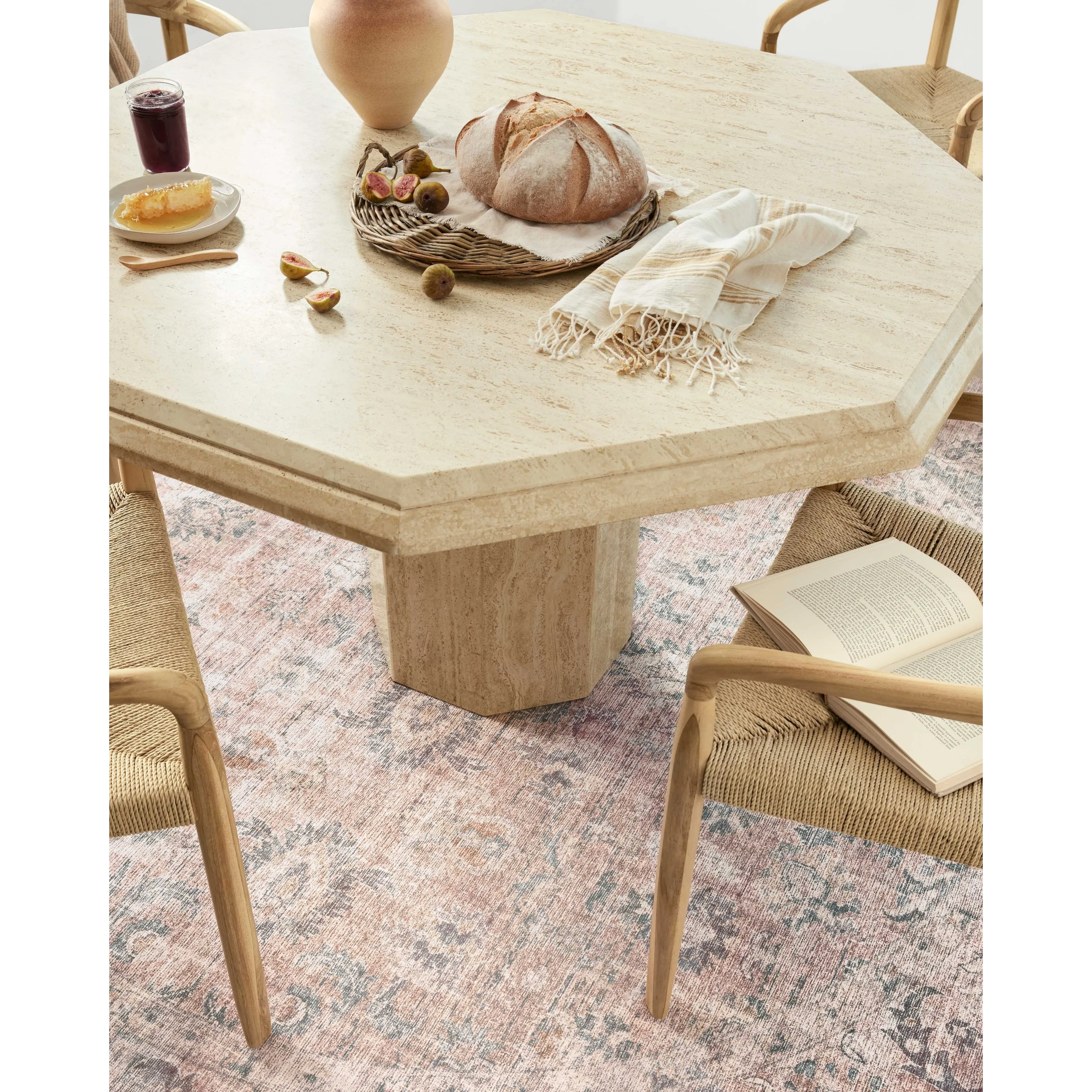 Alexander Home Leanne Distressed Oriental Printed Area Rug