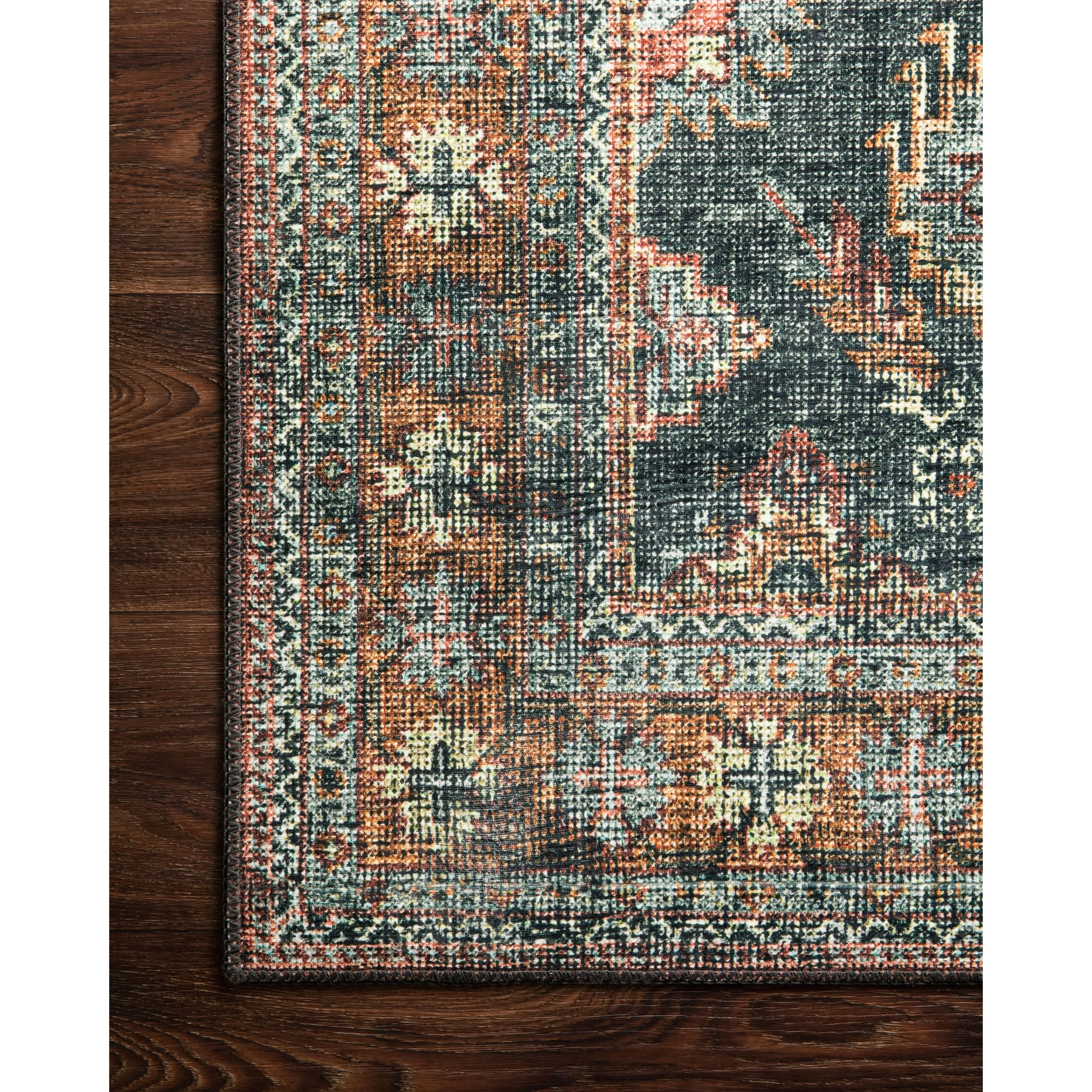 Alexander Home Leanne Traditional Distressed Printed Area Rug