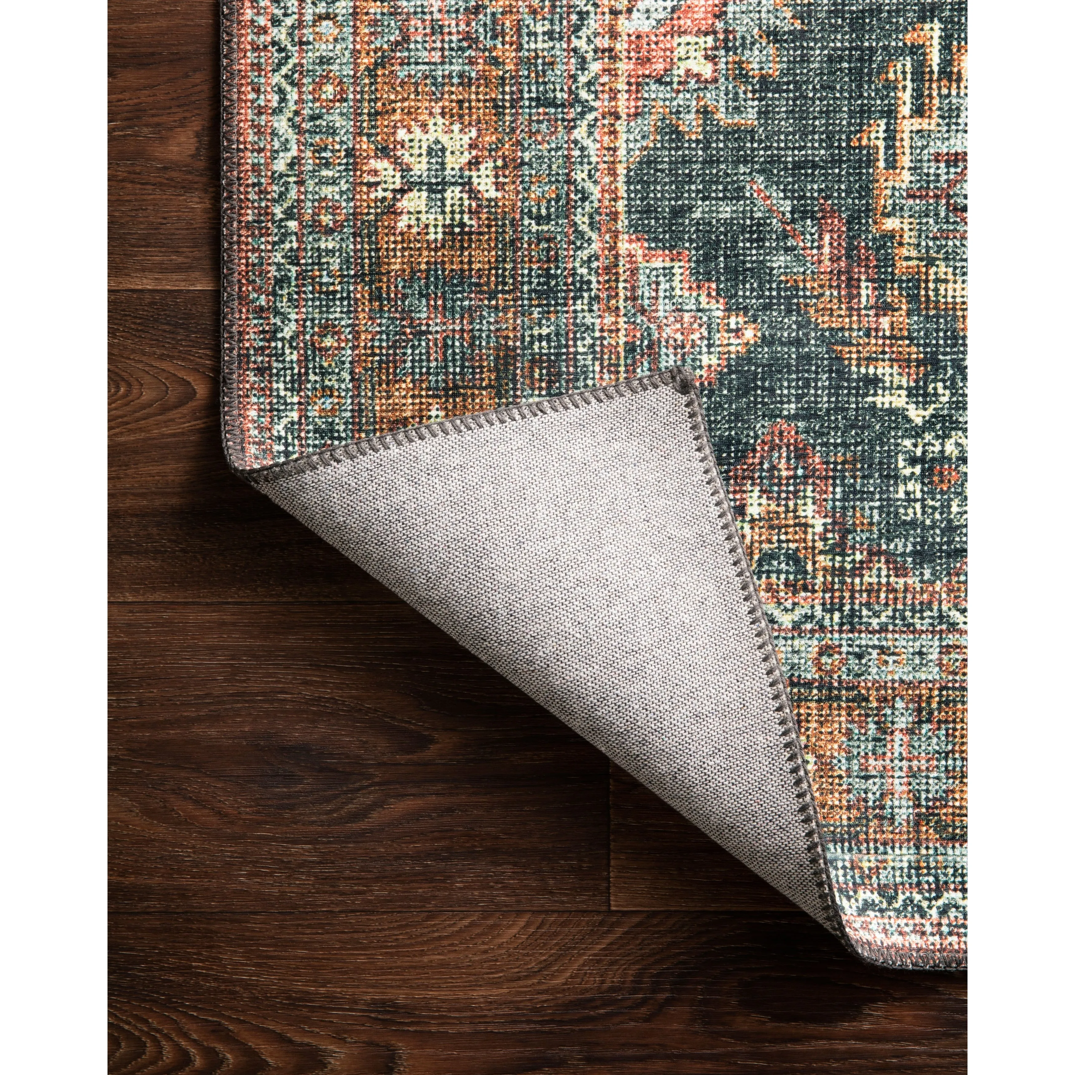 Alexander Home Leanne Traditional Distressed Printed Area Rug