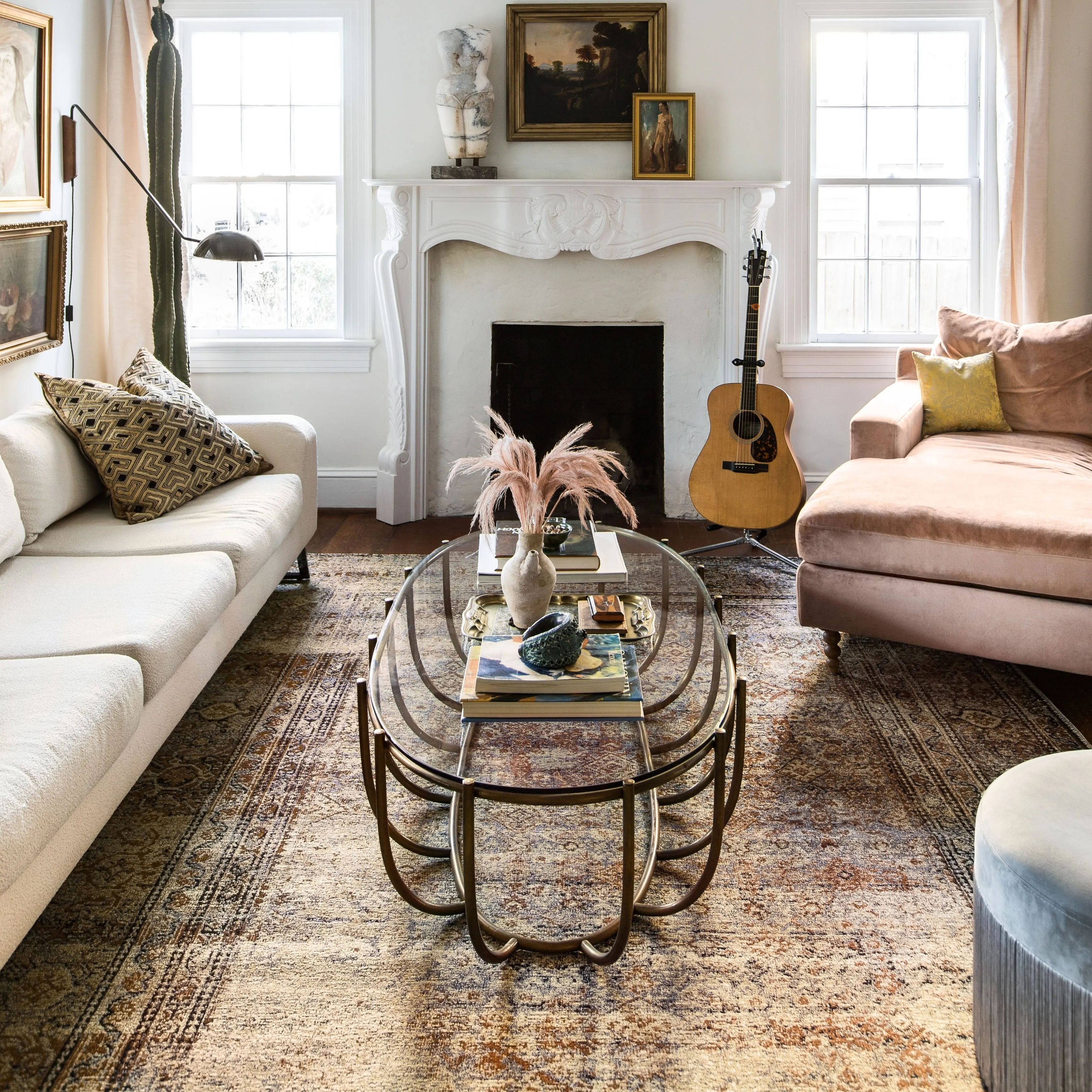 Alexander Home Luciano Distressed Brick Oriental Indoor/ Outdoor Rug