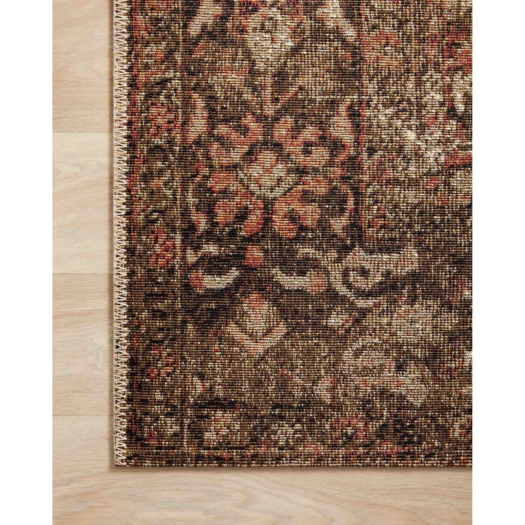 Alexander Home Luciano Rust/ Tobacco Oriental Indoor/ Outdoor Distressed Rug