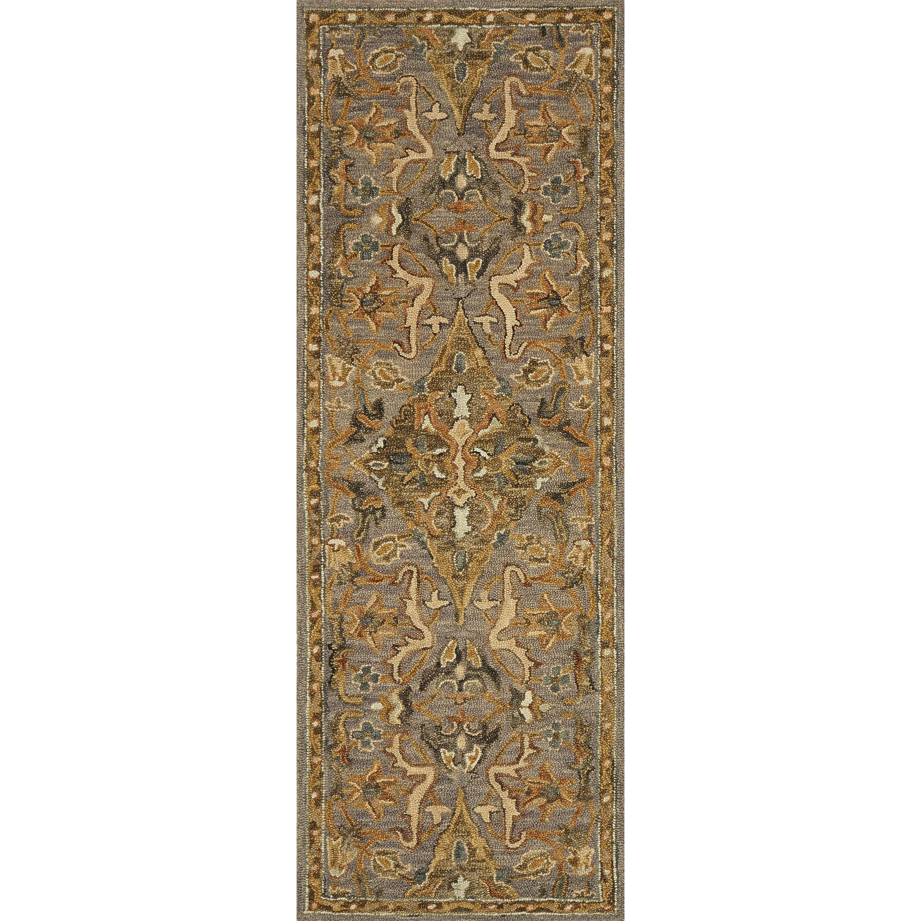 Alexander Home Madaline Medallion Star Hand-Hooked 100% Wool Rug