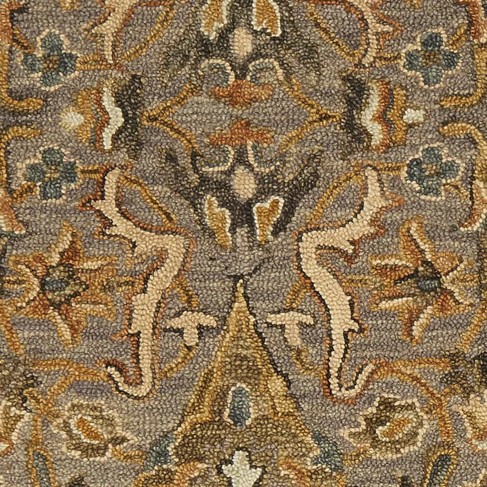 Alexander Home Madaline Medallion Star Hand-Hooked 100% Wool Rug