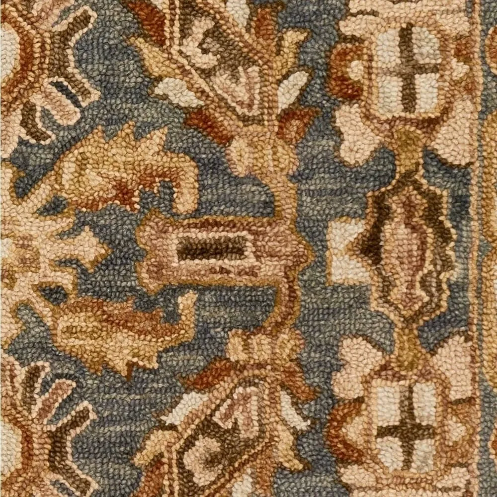 Alexander Home Madaline Victorian Botanical Hand-hooked 100% Wool Rug