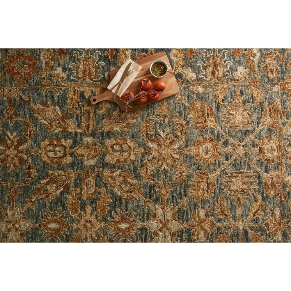 Alexander Home Madaline Victorian Botanical Hand-hooked 100% Wool Rug