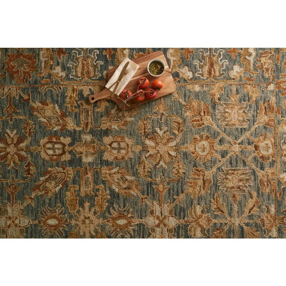 Alexander Home Madaline Victorian Botanical Hand-hooked 100% Wool Rug