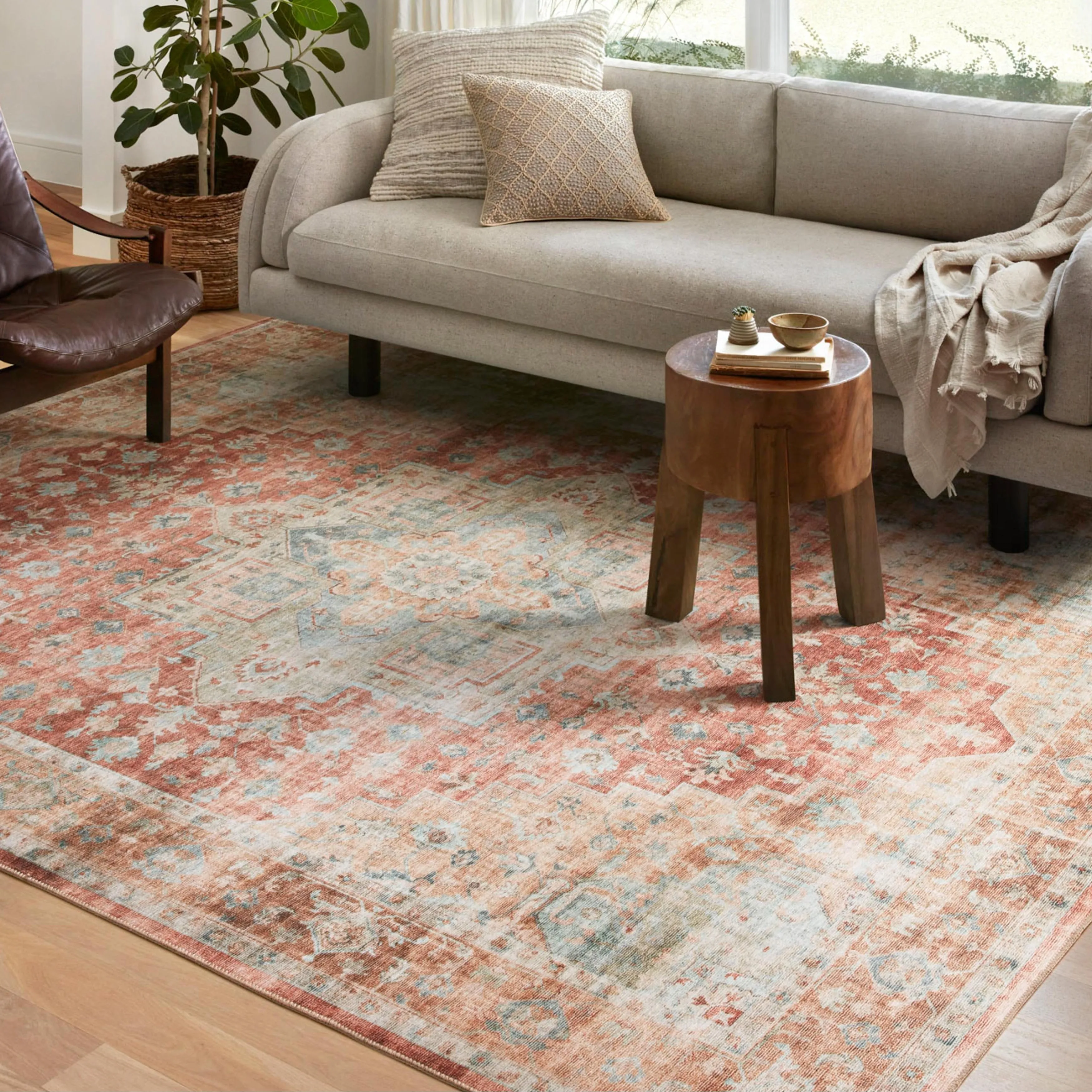 Alexander Home Meghan Vintage Medallion Area Rug