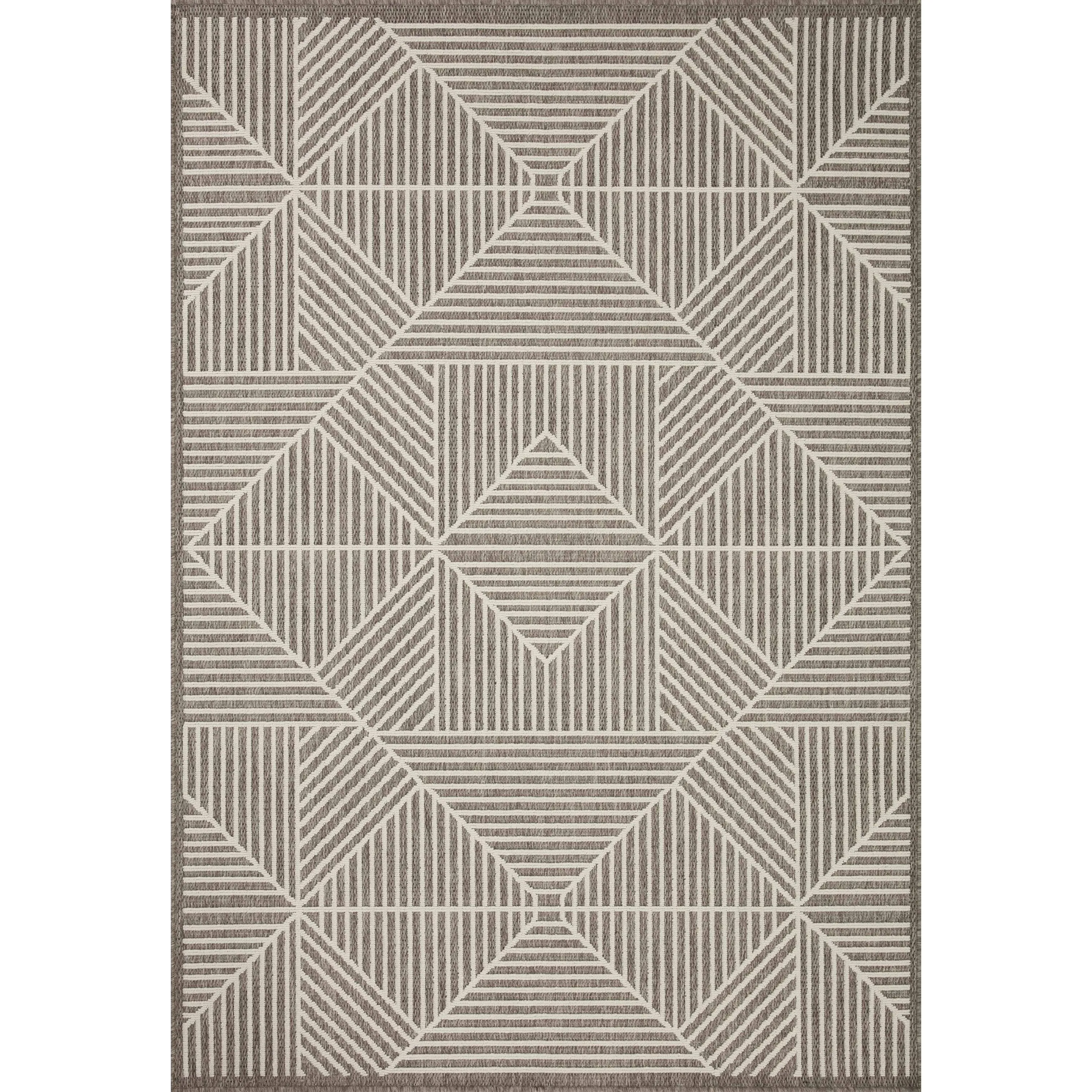 Alexander Home Renee Geometric Modern Indoor / Outdoor Rug