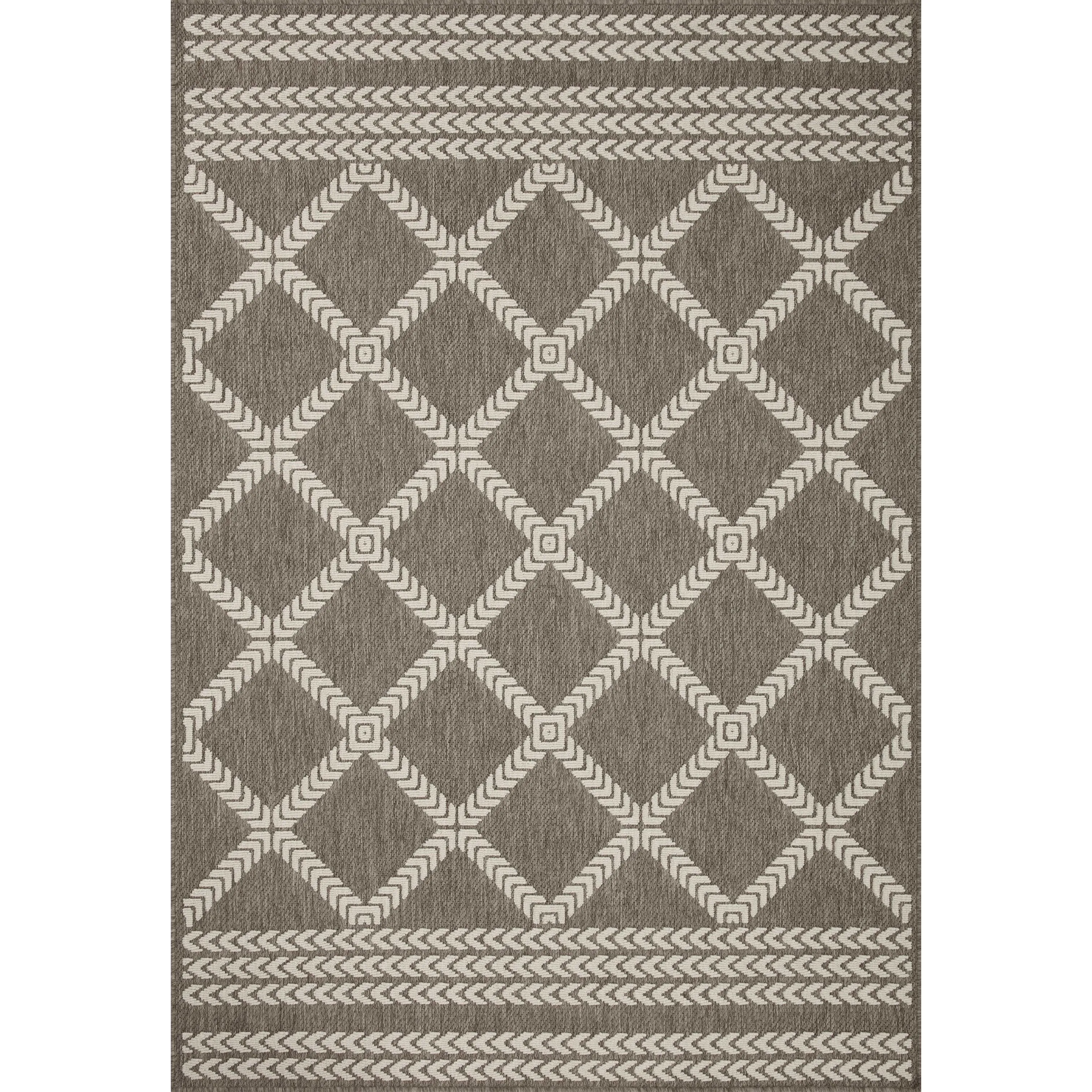 Alexander Home Renee Modern Trellis Indoor / Outdoor Rug