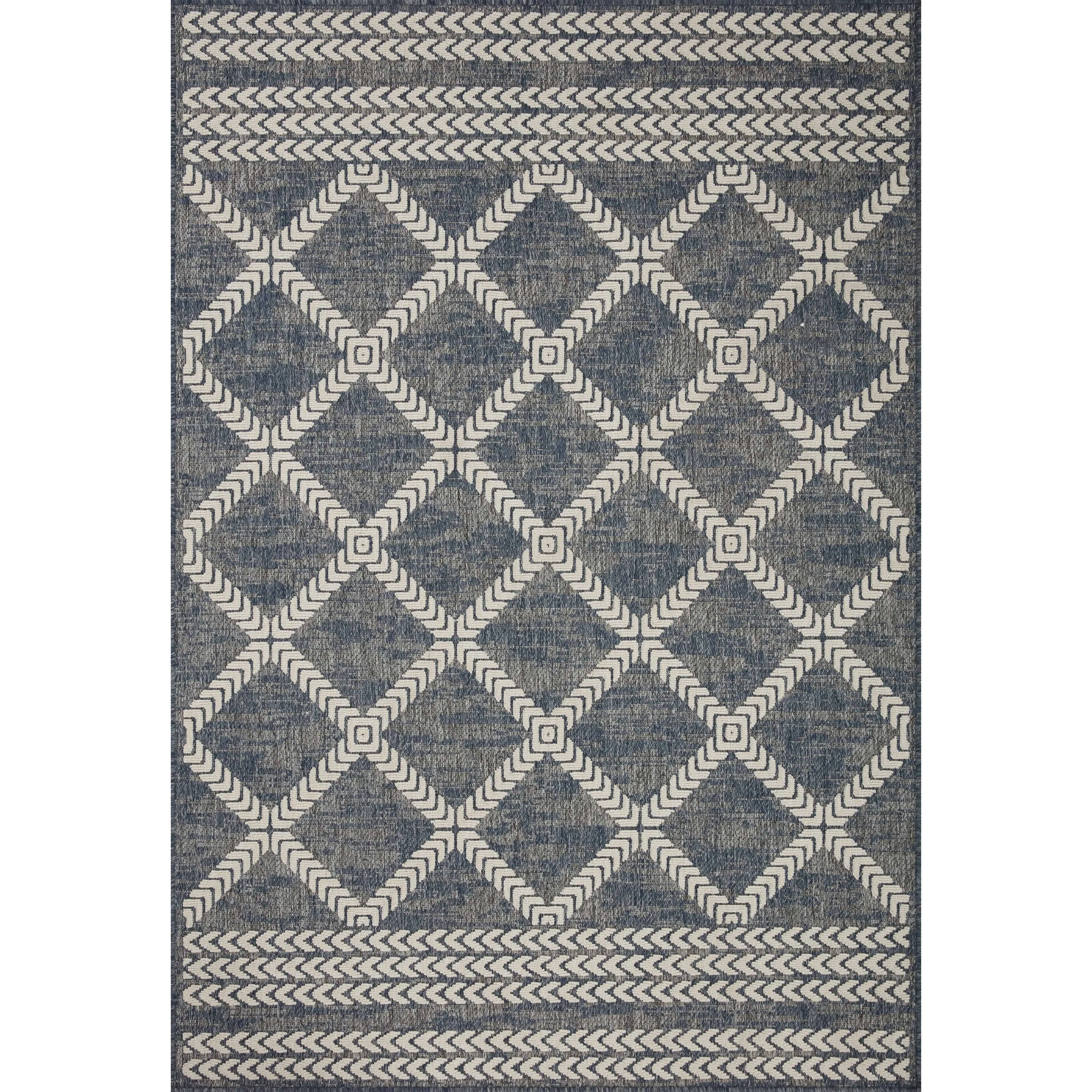 Alexander Home Renee Modern Trellis Indoor / Outdoor Rug