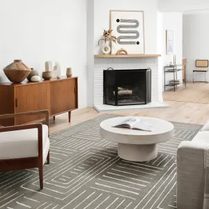 Alexander Home Reverie Geometric Contemporary Area Rug