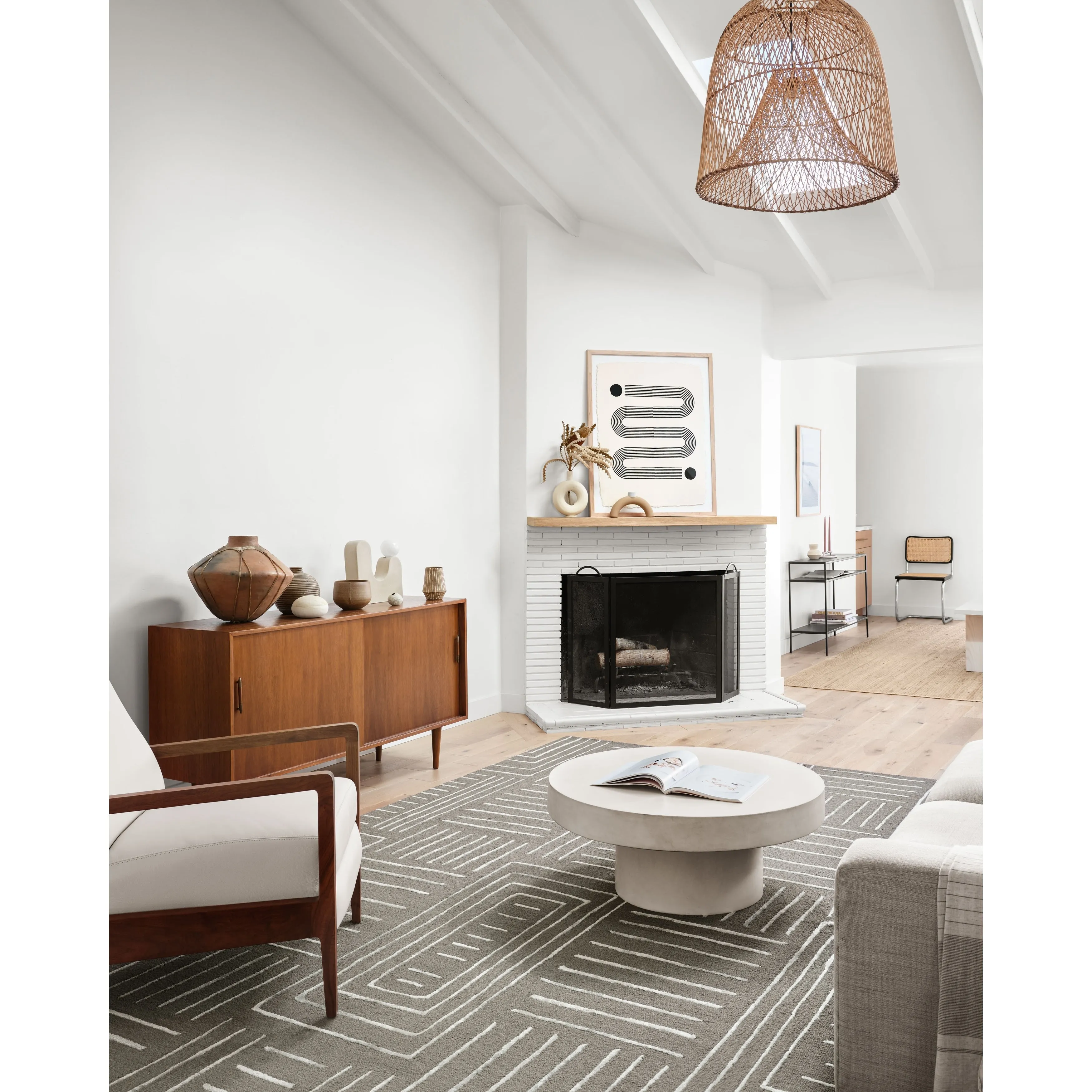 Alexander Home Reverie Geometric Contemporary Area Rug