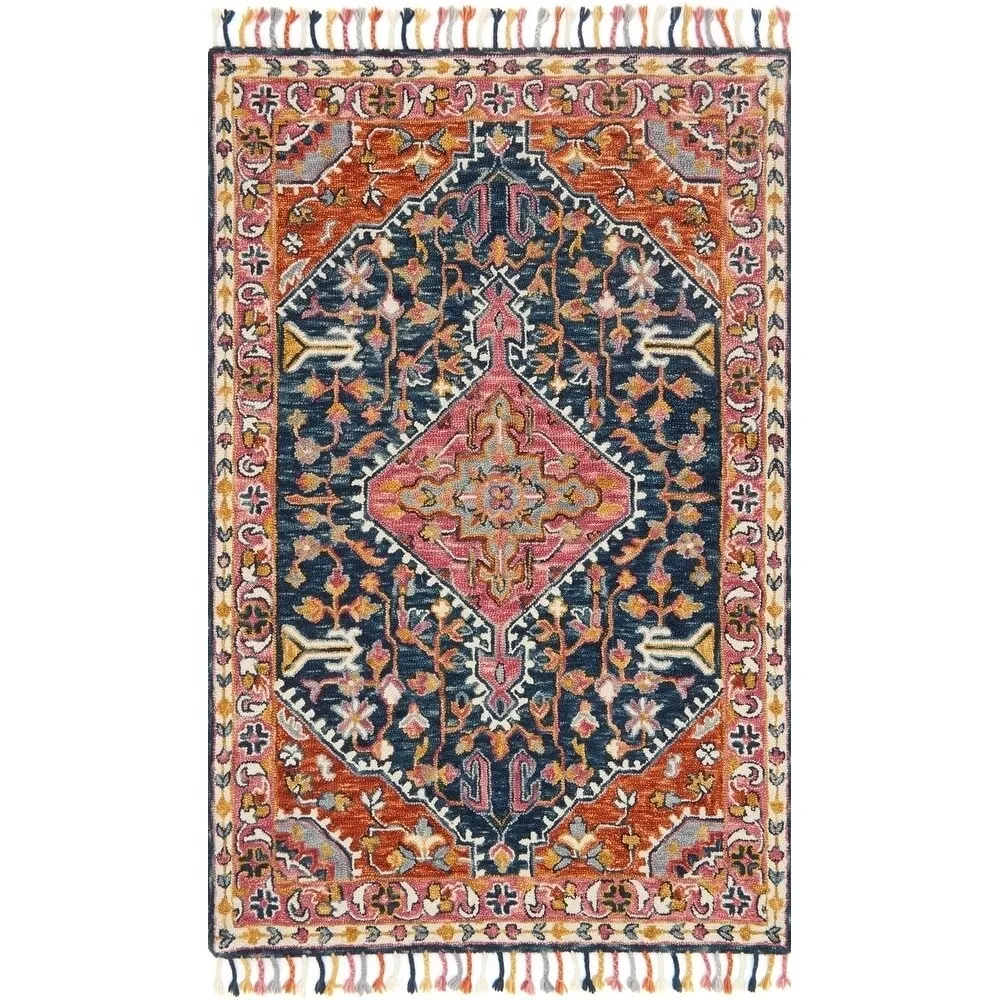 Alexander Home Sahara Boho Medallion Hand-hooked Wool Area Rug