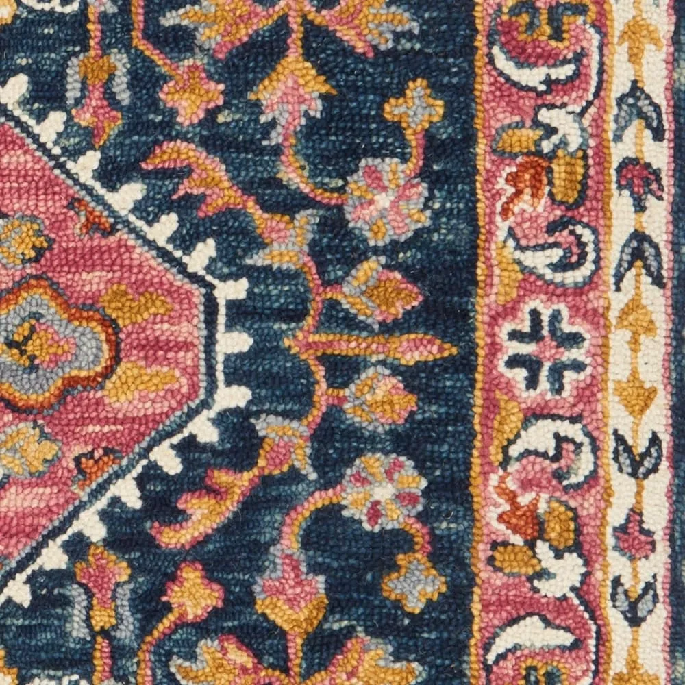 Alexander Home Sahara Boho Medallion Hand-hooked Wool Area Rug
