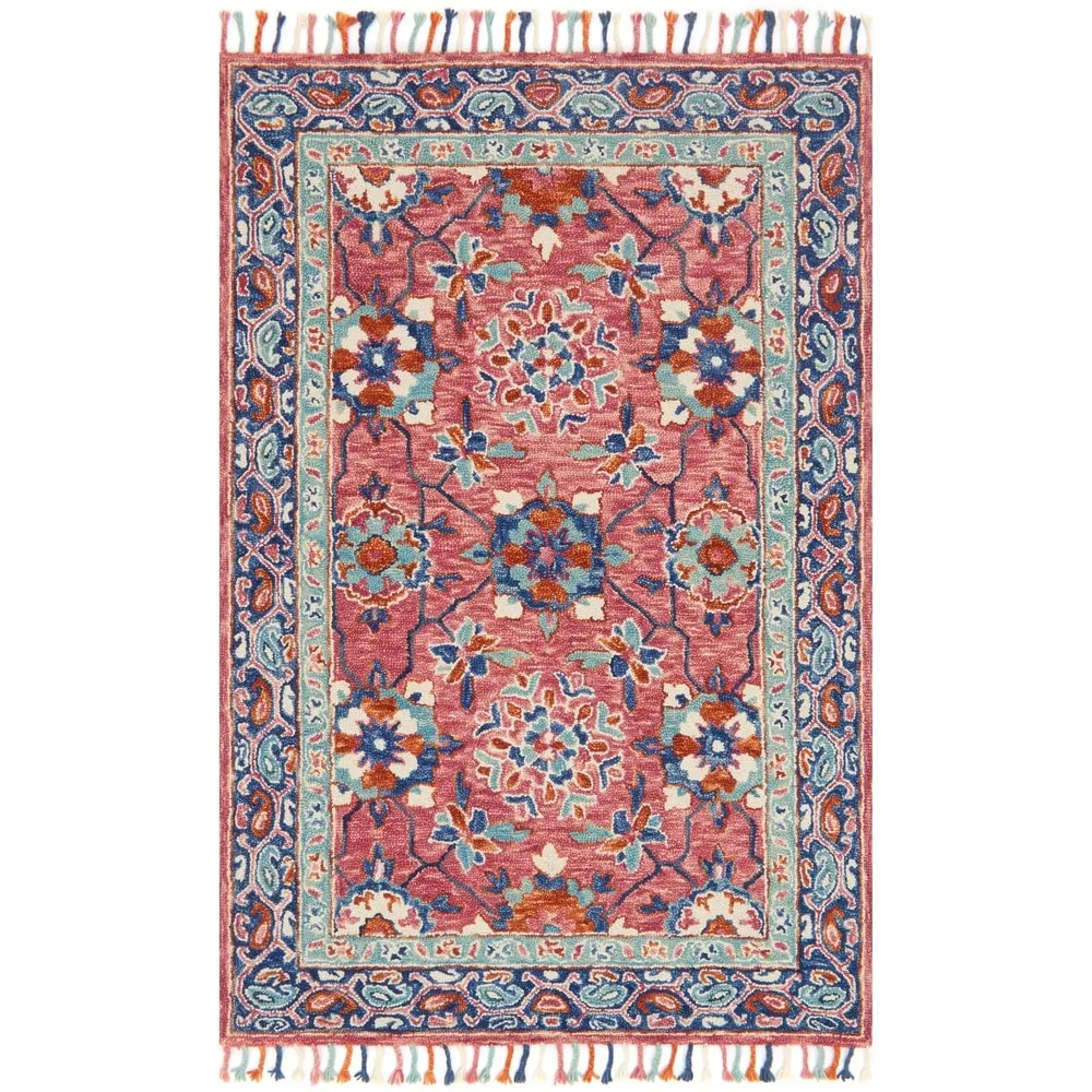 Alexander Home Sahara Boho Rose Hand-hooked Wool Area Rug