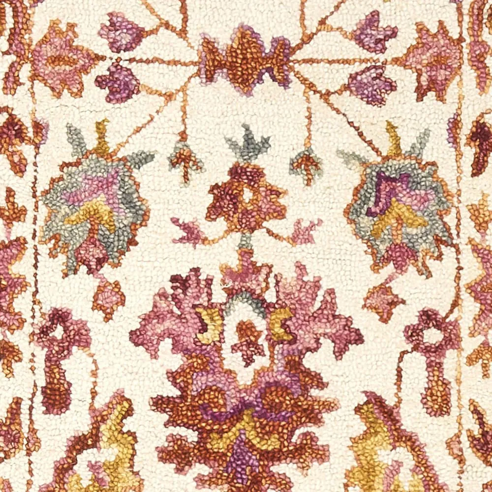 Alexander Home Sahara Botanical Berry Hand-Hooked Wool Area Rug