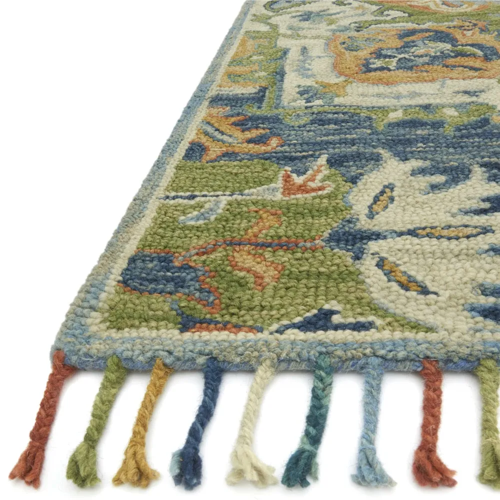 Alexander Home Sahara Tropical Medallion Boho Hand-hooked Wool Rug