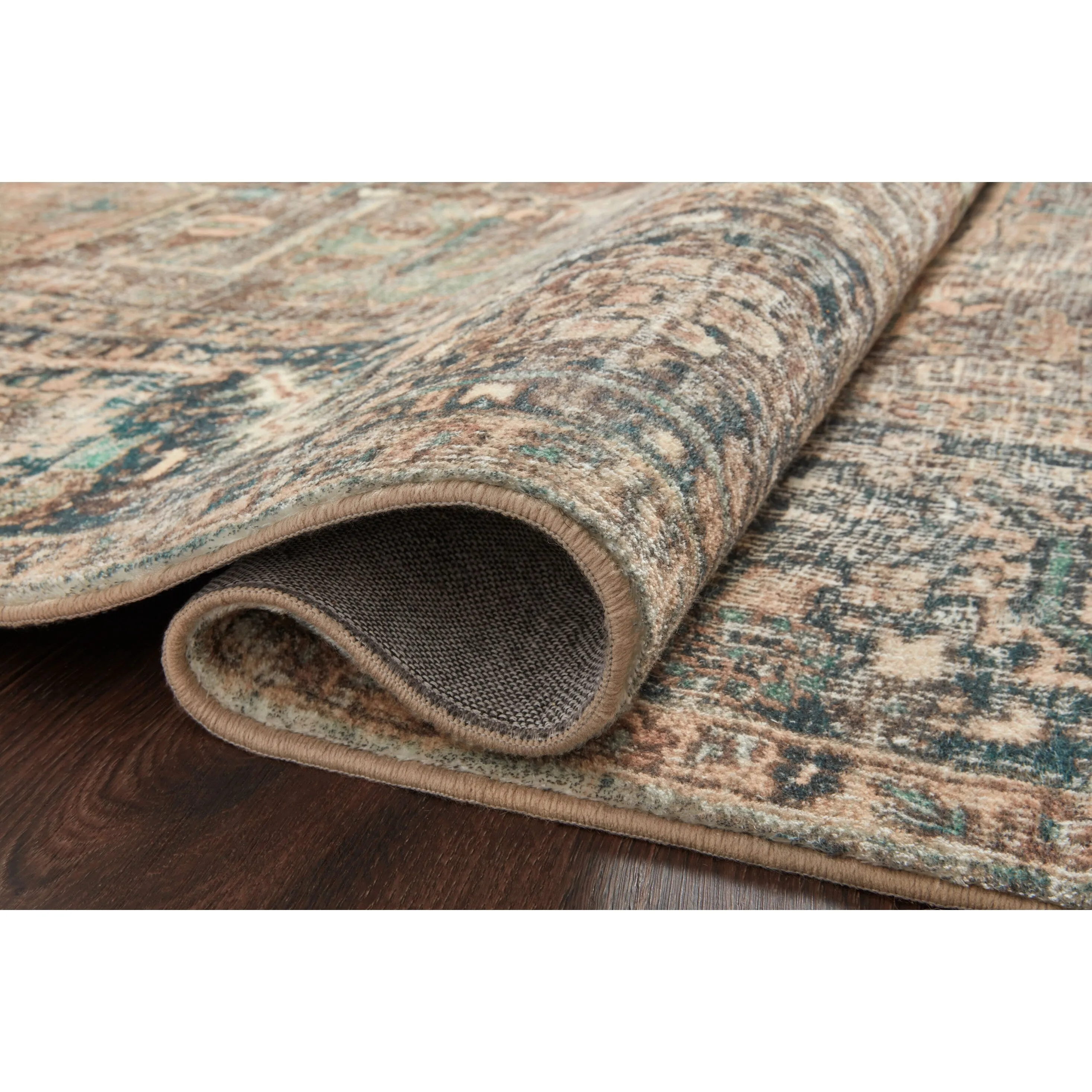 Alexander Home Sara Boho Terracotta Medallion Ultra Plush Area Rug